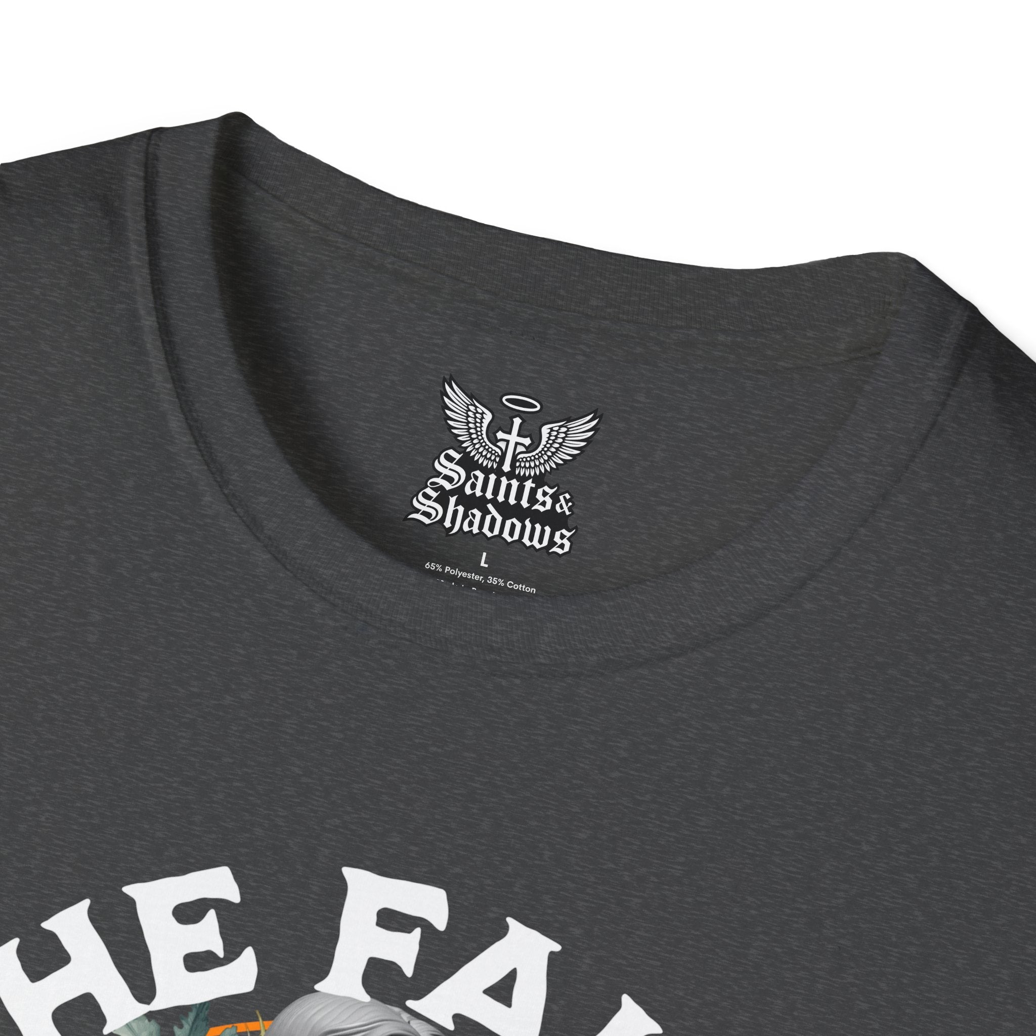 Saints and Shadows - The Faith Never Fail, Angelic Artwork Unisex Softstyle T-Shirt, Casual Wear
