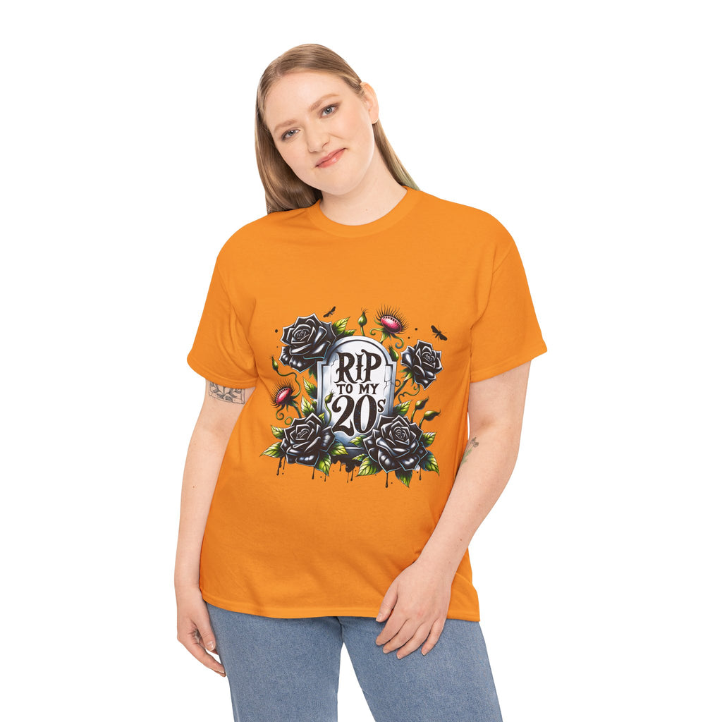RIP to My 20s Tee, Funny Birthday Gift, Vintage Style Oversized Shirt, Casual Wardrobe Staple, Celebration Apparel