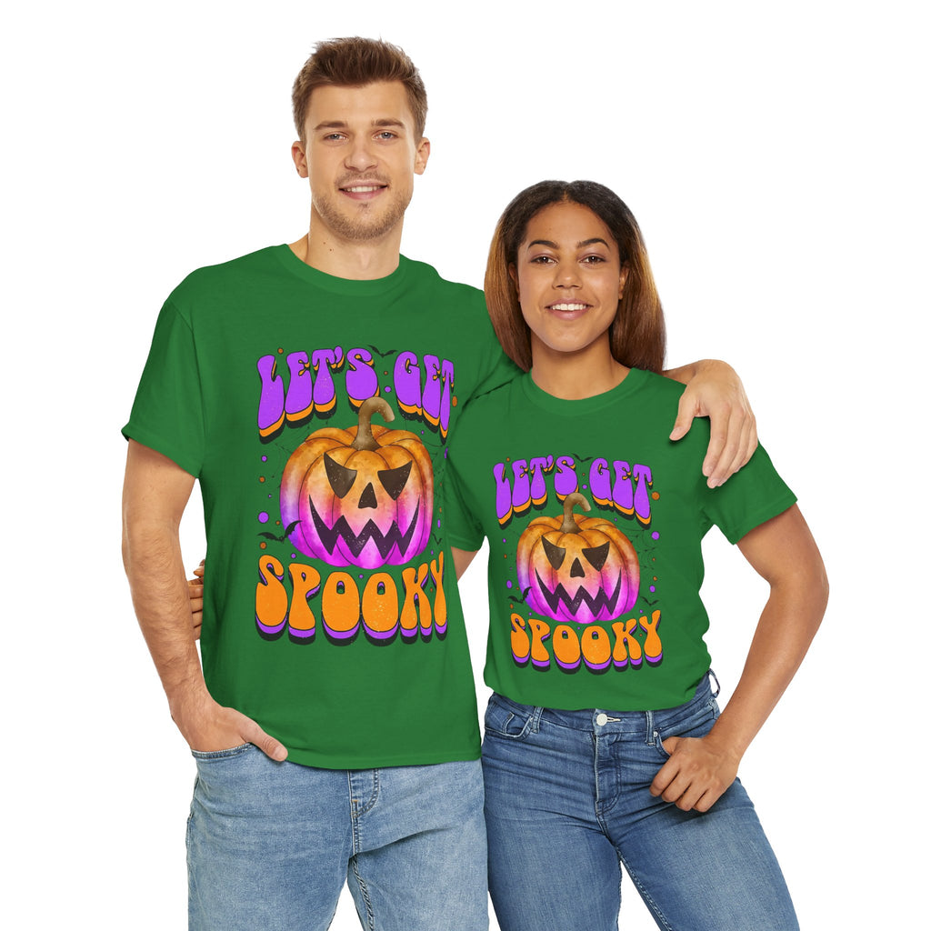 Halloween Spooky Pumpkin Tee, Unisex Cotton Shirt, Halloween Costume, Fall Festivities, Trick or Treat