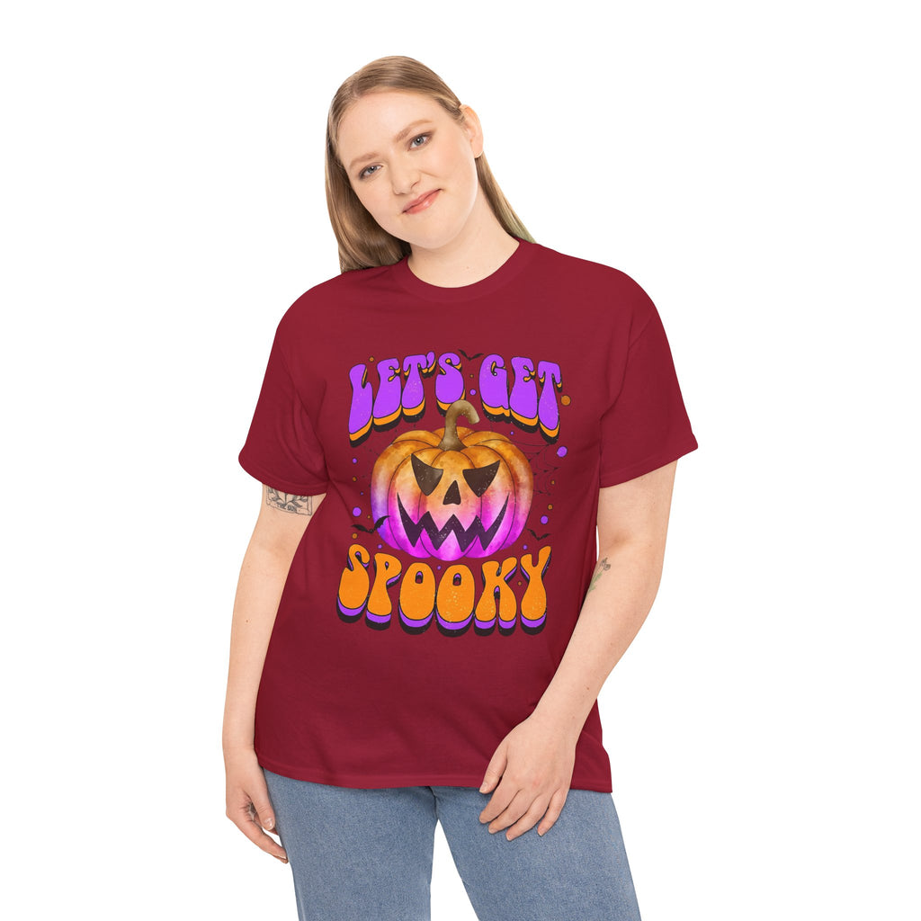 Halloween Spooky Pumpkin Tee, Unisex Cotton Shirt, Halloween Costume, Fall Festivities, Trick or Treat