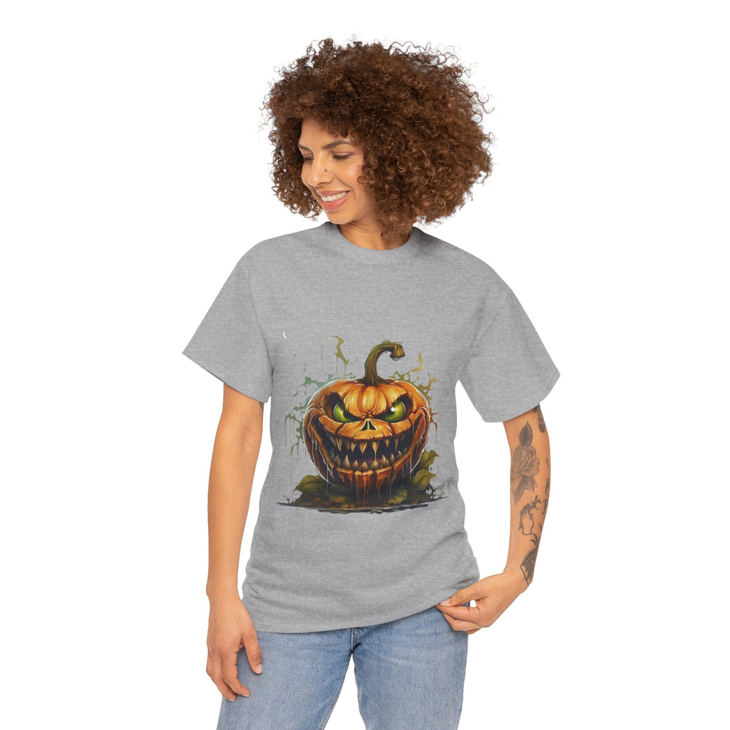 Spooky Pumpkin, Horror Graphic Tee, Unisex Cotton Shirt, Halloween Costume, Horror Movie Gift, Spooky T-Shirt, Horror Fan Apparel