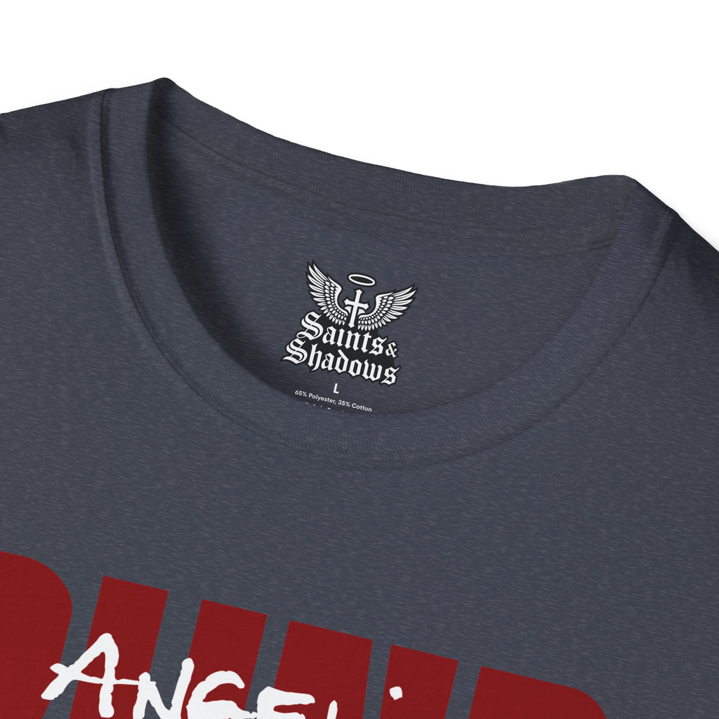 Saints and Shadows - Blind, Angelic Artwork Unisex Softstyle T-Shirt, Casual Wear