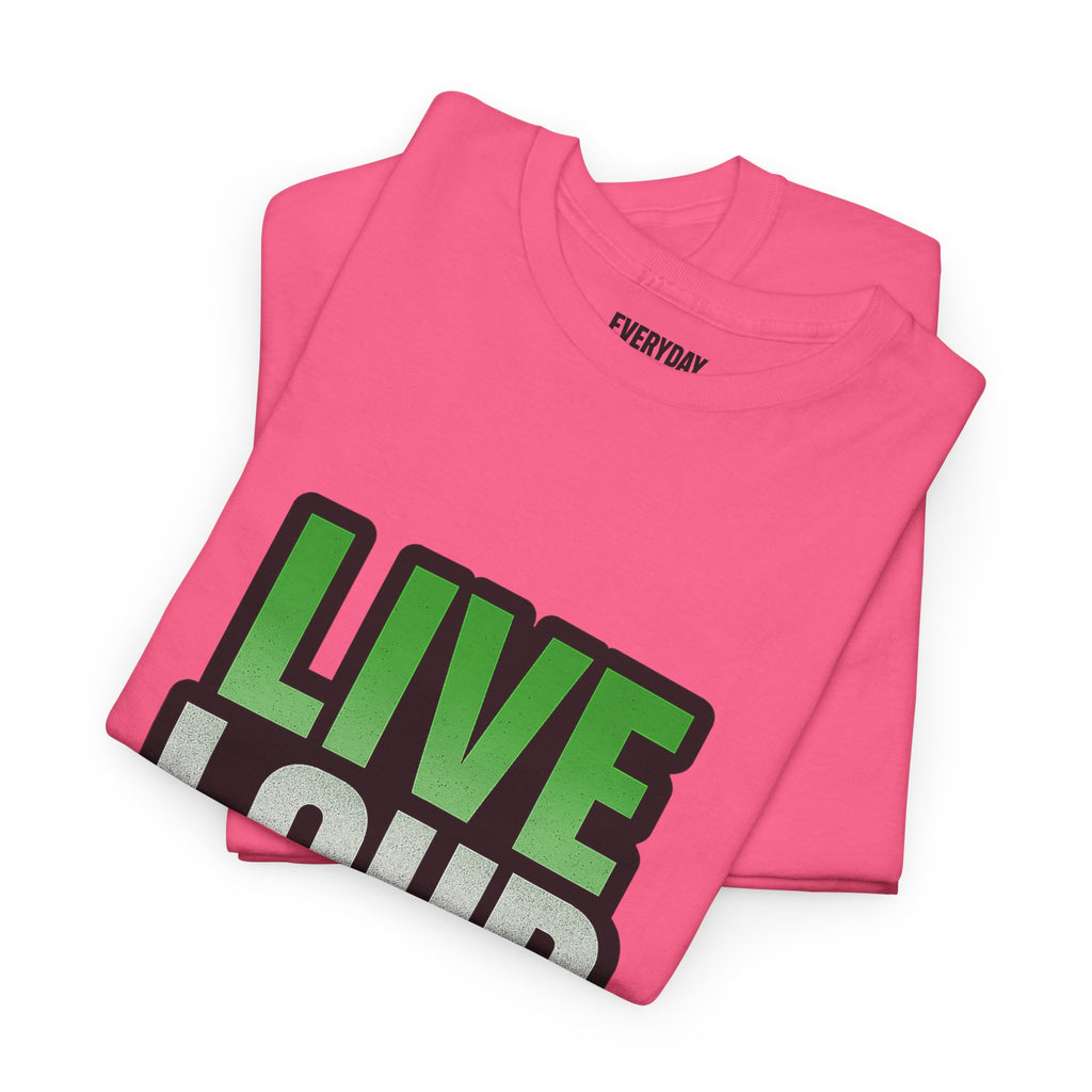 Live Loud Die Proud Italian Flag Tee