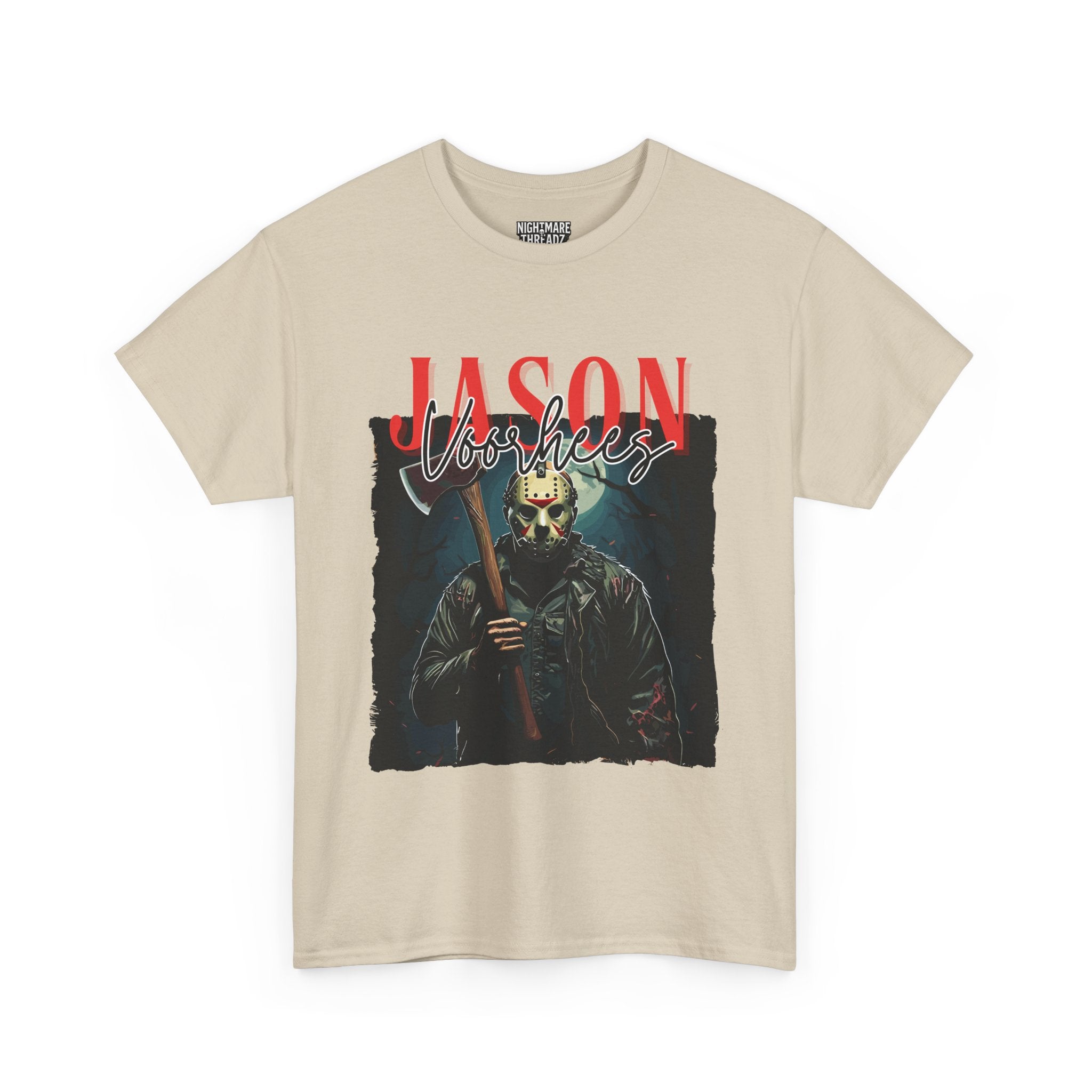Jason Vorhees Horror Graphic Tee, Unisex Cotton Shirt, Halloween Costume, Horror Movie Gift, Spooky T-Shirt, Horror Fan Apparel
