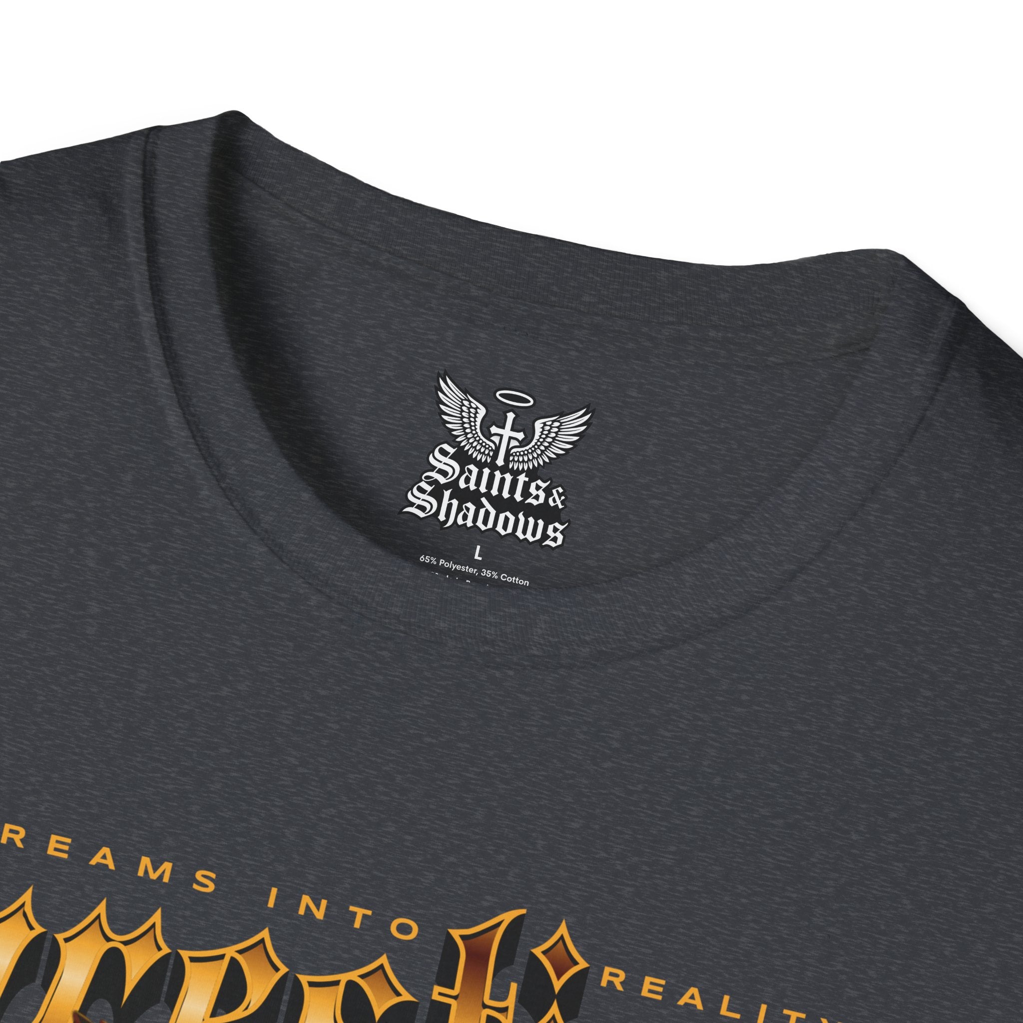 Saints and Shadows - Prestige, Angelic Artwork Unisex Softstyle T-Shirt, Casual Wear