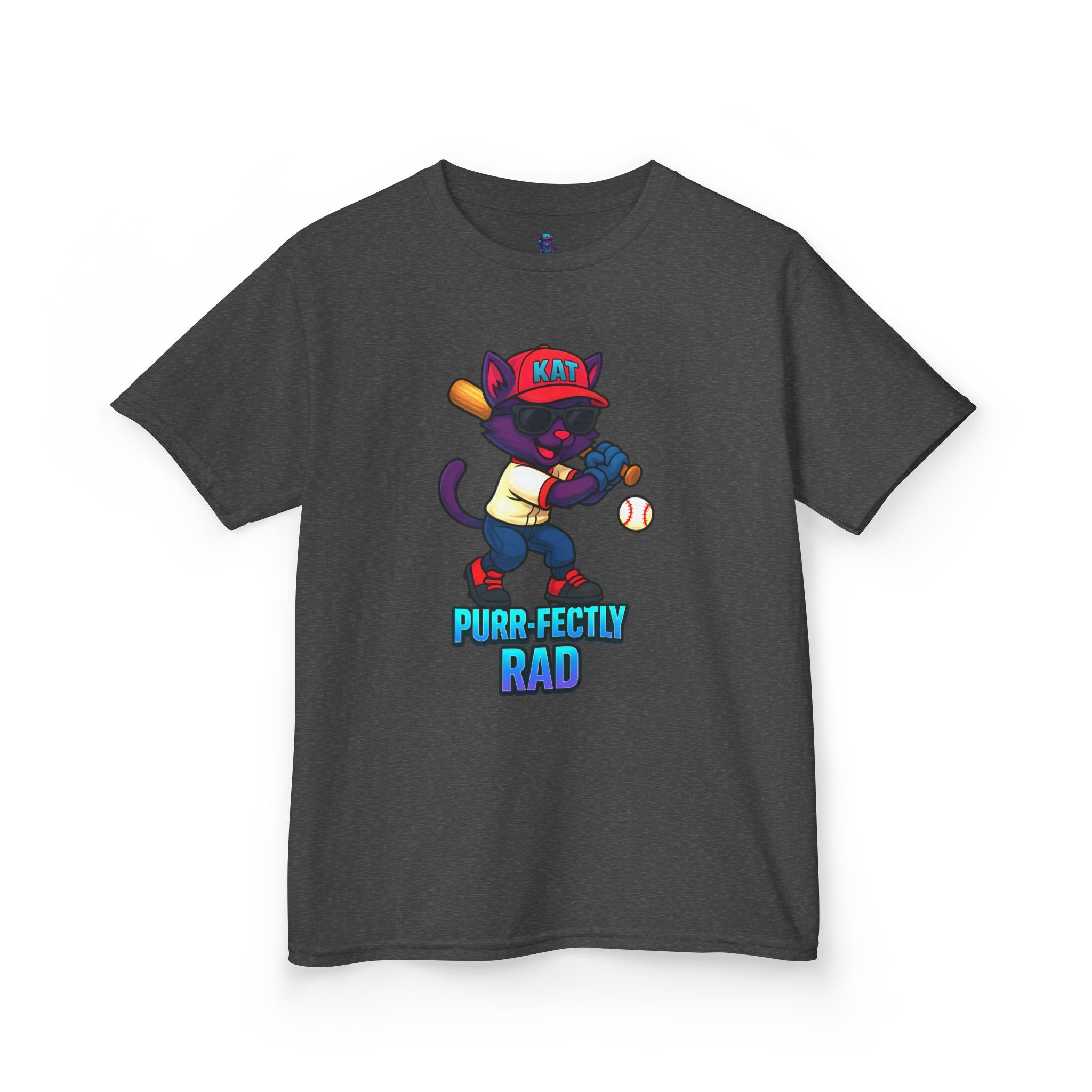 DJ KAT PAWS Purr-fectly Rad Kids Tee | Cool Apparel for Boys & Girls, Motivational Summer Wear & Playful Gift