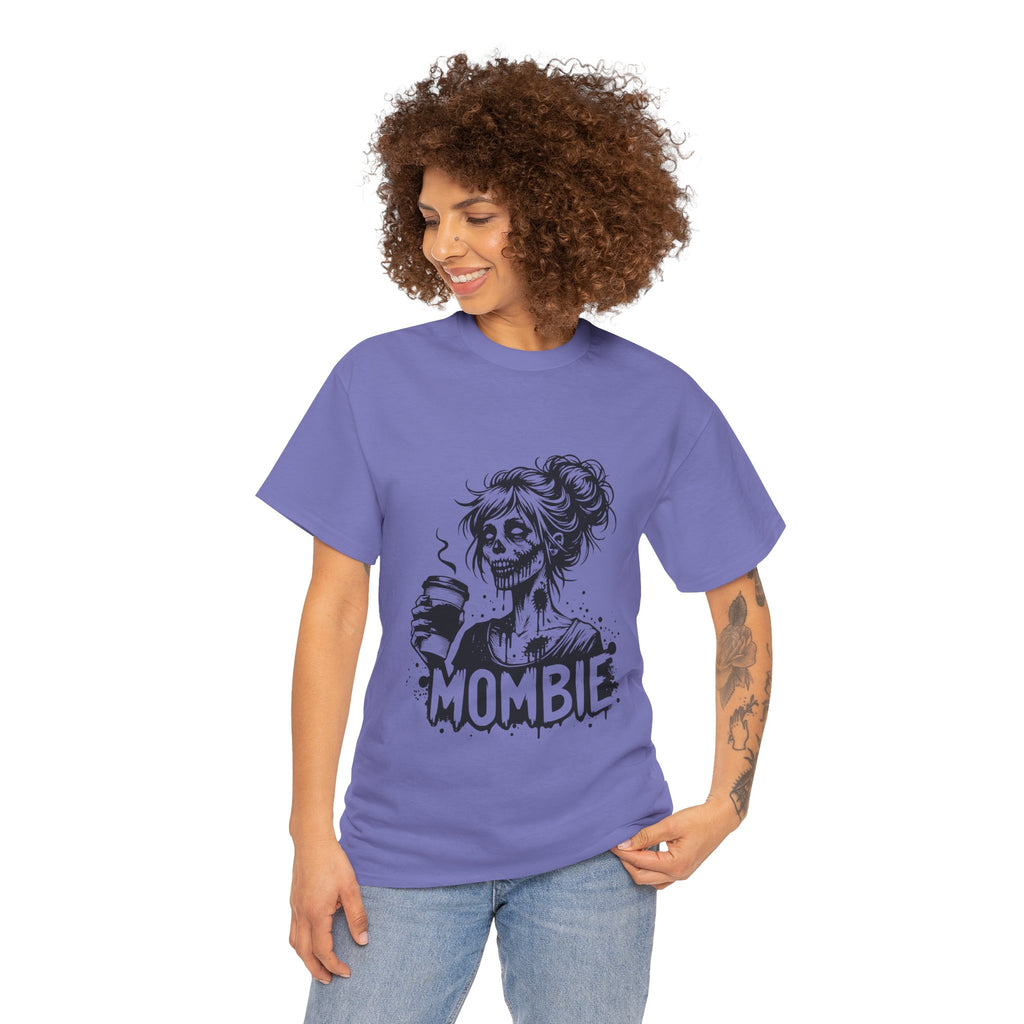 Mombie Unisex Tee, Perfect for Halloween, Gift for Moms, Relaxed Fit, Funny T-Shirt, Unique Graphic Tee, Casual Wear