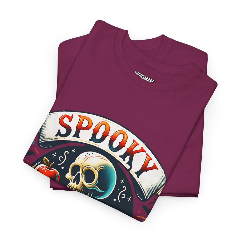 Spooky Teacher Tee, Halloween Shirt, Unisex Cotton T-Shirt, Funny Teacher Gift, Skeleton Design, Fall Apparel