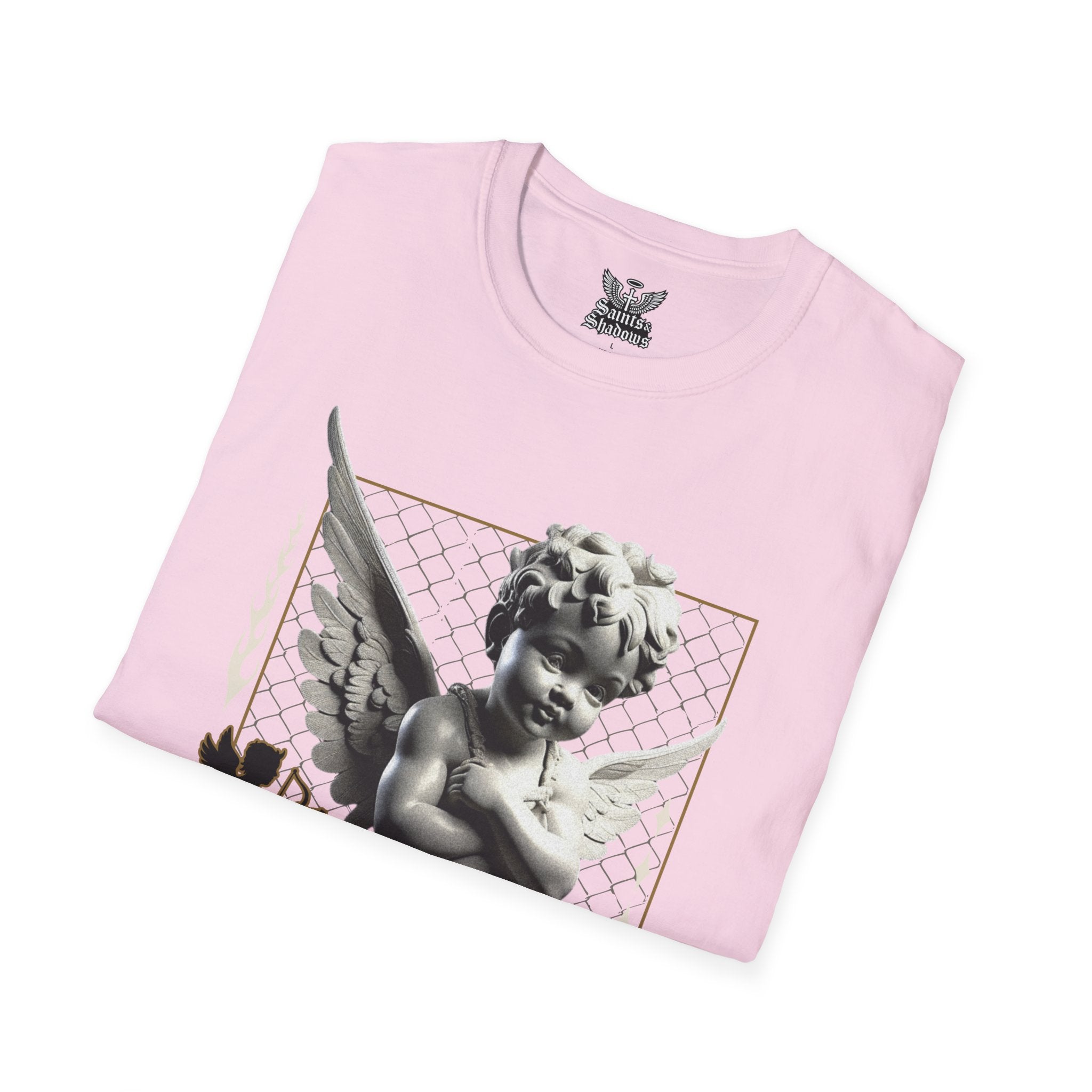 Saints and Shadows - Matchmaker, Angelic Artwork Unisex Softstyle T-Shirt, Casual Wear