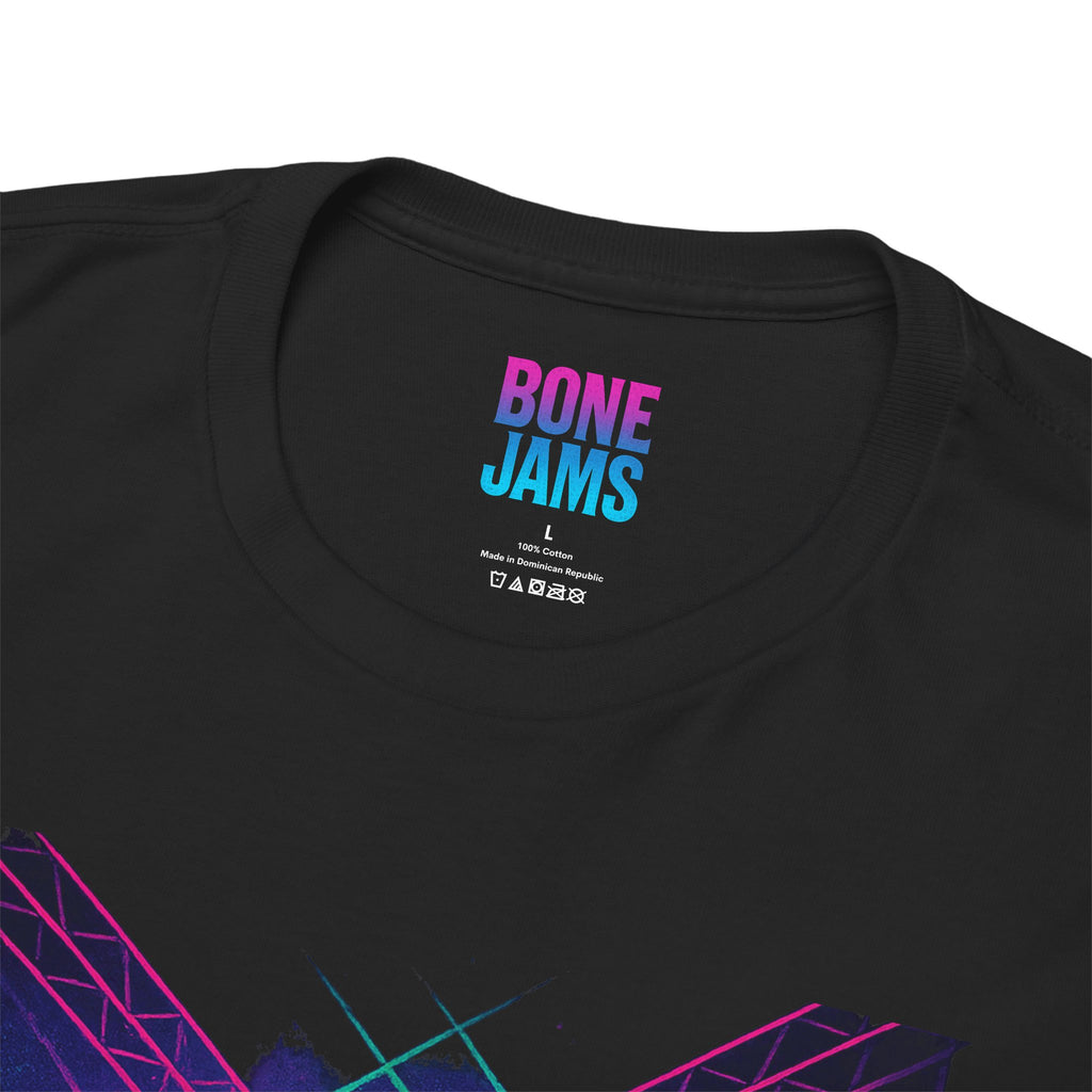 Bone Jams Rockin’ Skeleton, Tee | Loud Enough to Wake the Dead | Unisex Cotton Shirt for Music Lovers, Concerts, Halloween, Gifts