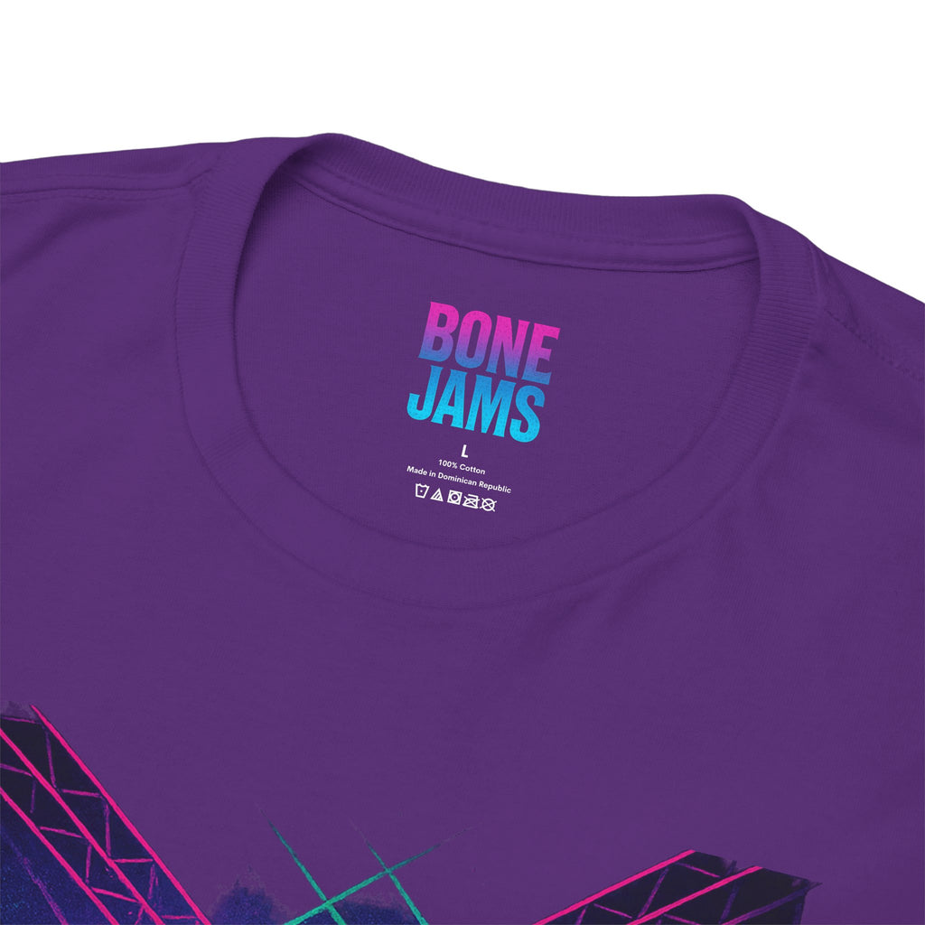 Bone Jams Rockin’ Skeleton, Tee | Loud Enough to Wake the Dead | Unisex Cotton Shirt for Music Lovers, Concerts, Halloween, Gifts