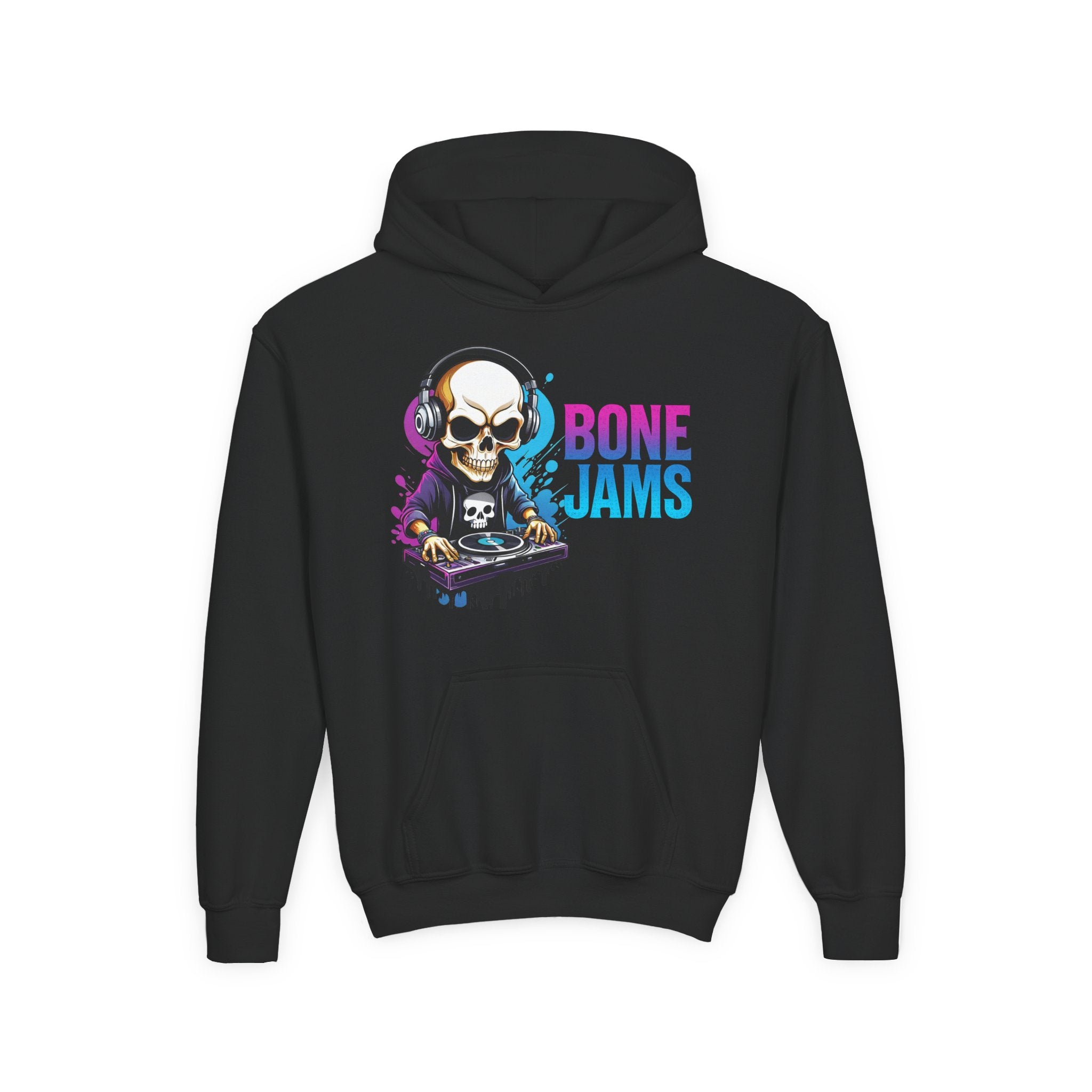 Bone Jams MC Bonez, Kids Hoodie Skull DJ