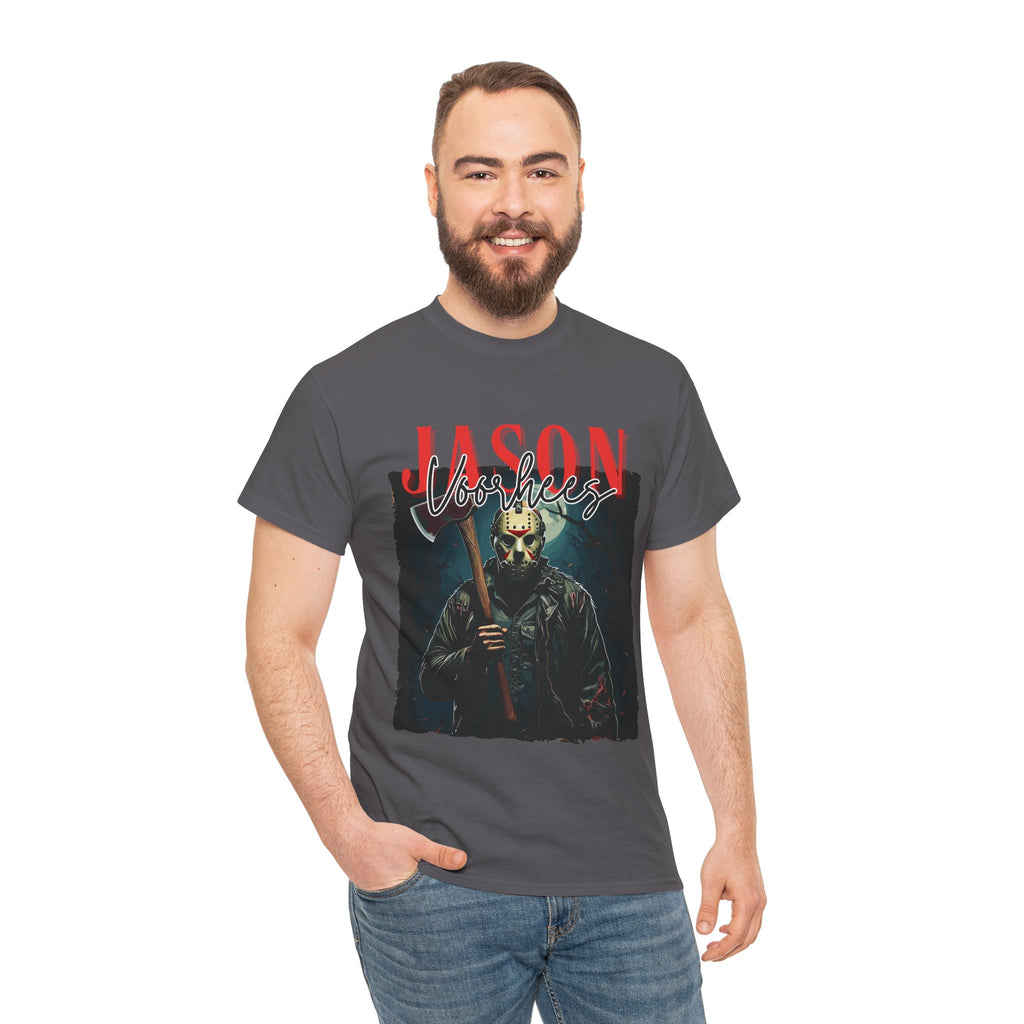 Jason Vorhees Horror Graphic Tee, Unisex Cotton Shirt, Halloween Costume, Horror Movie Gift, Spooky T-Shirt, Horror Fan Apparel