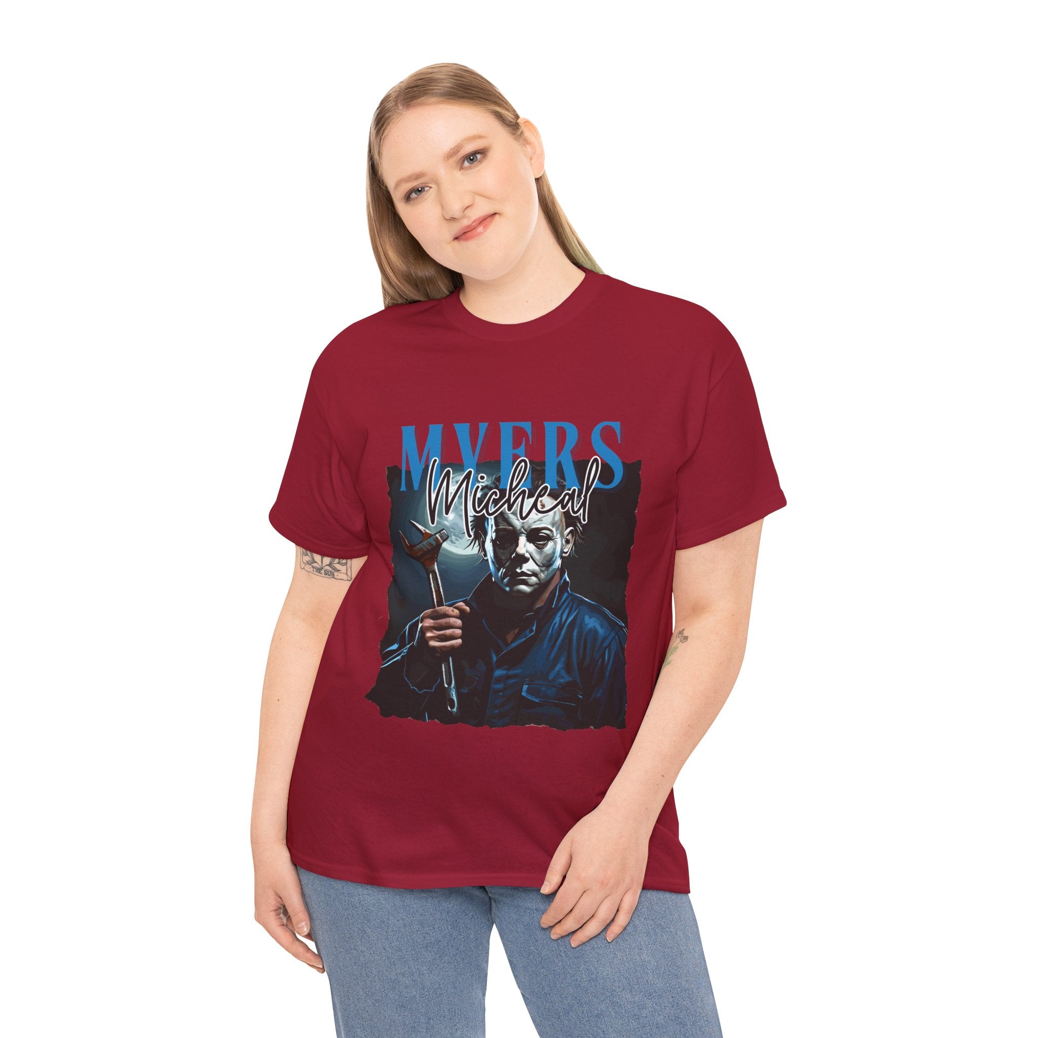 Michael Myers - Horror Graphic Tee, Unisex Cotton Shirt, Halloween Costume, Horror Movie Gift, Spooky T-Shirt, Horror Fan Apparel