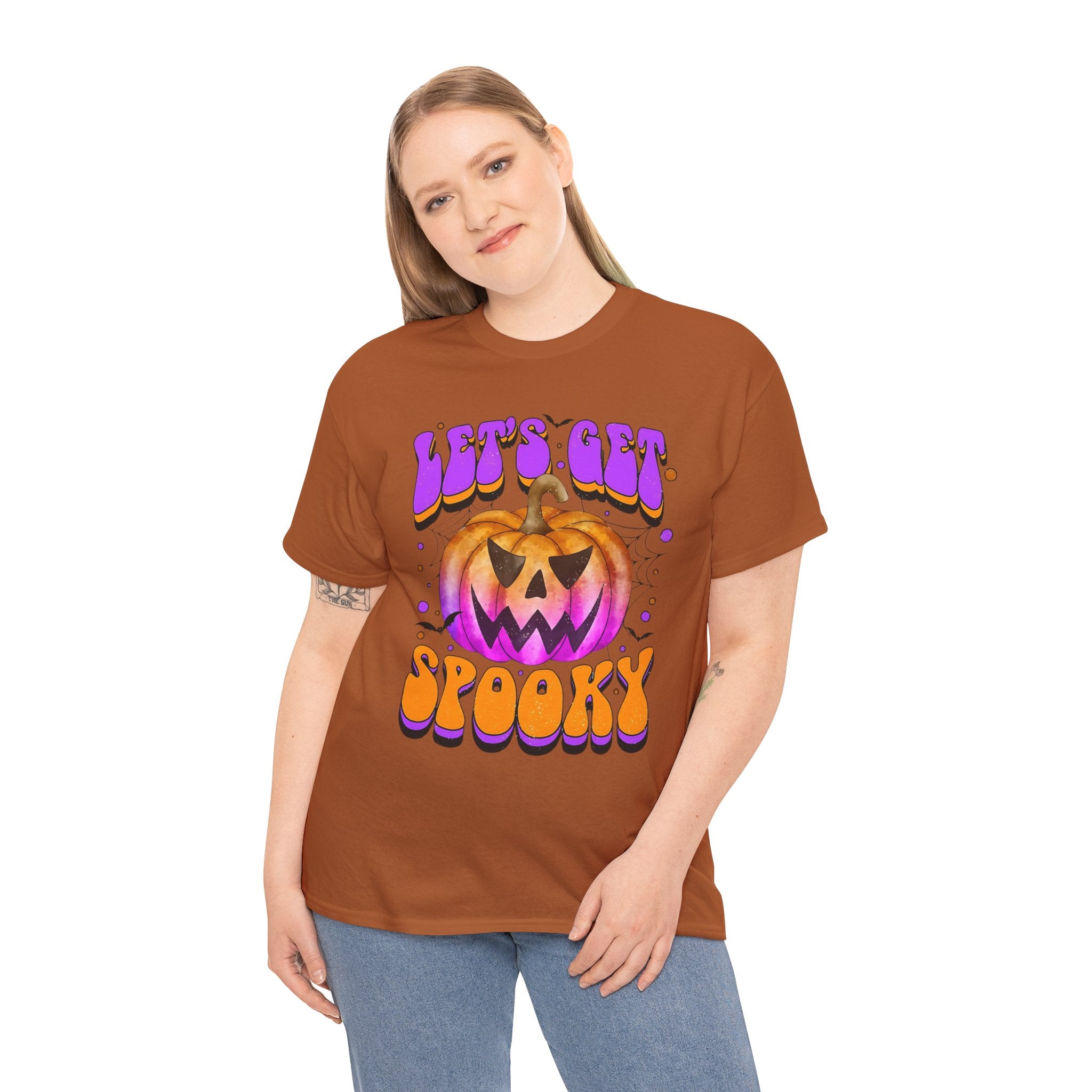 Halloween Spooky Pumpkin Tee, Unisex Cotton Shirt, Halloween Costume, Fall Festivities, Trick or Treat