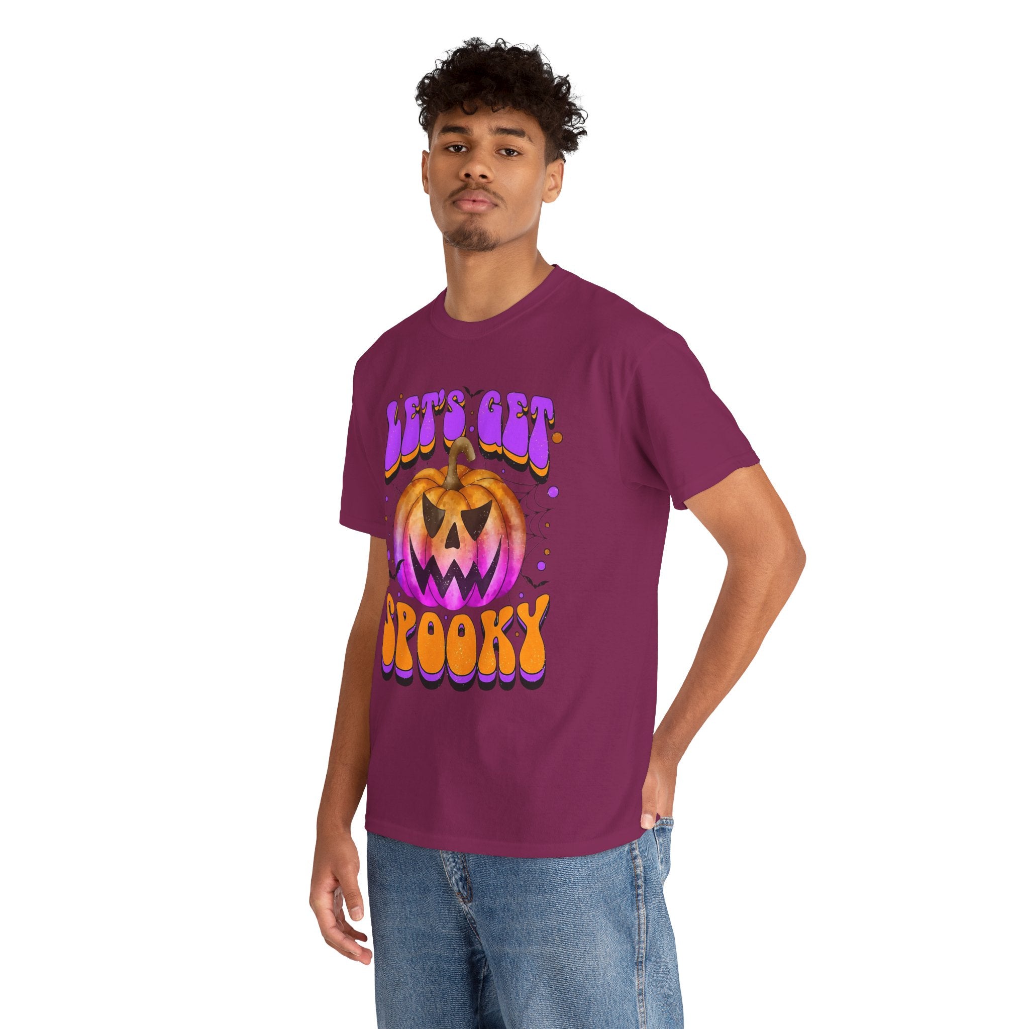 Halloween Spooky Pumpkin Tee, Unisex Cotton Shirt, Halloween Costume, Fall Festivities, Trick or Treat