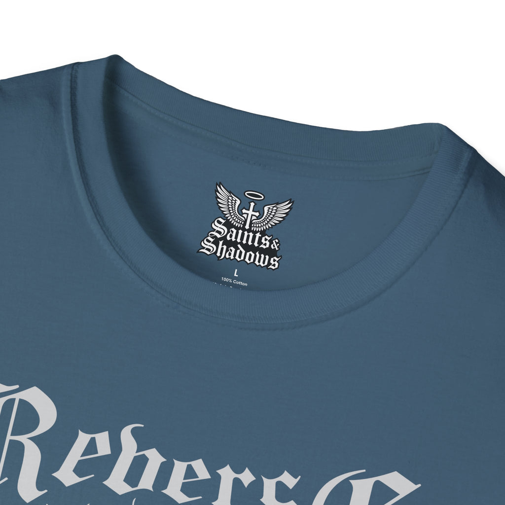 Saints and Shadows - Reverse Centuria, Angelic Artwork Unisex Softstyle T-Shirt, Casual Wear