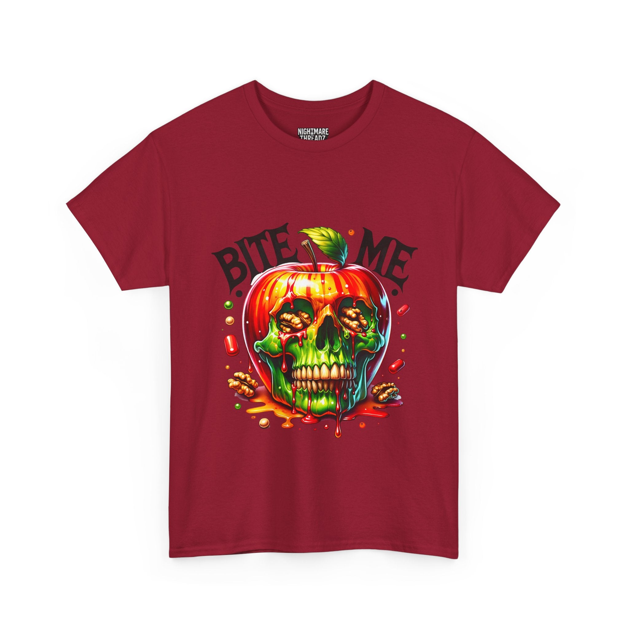 Bite Me Skull T-Shirt, Fun Graphic Tee, Halloween Costume Top, Trendy Casual Wear, Unique Gift Idea for Friends