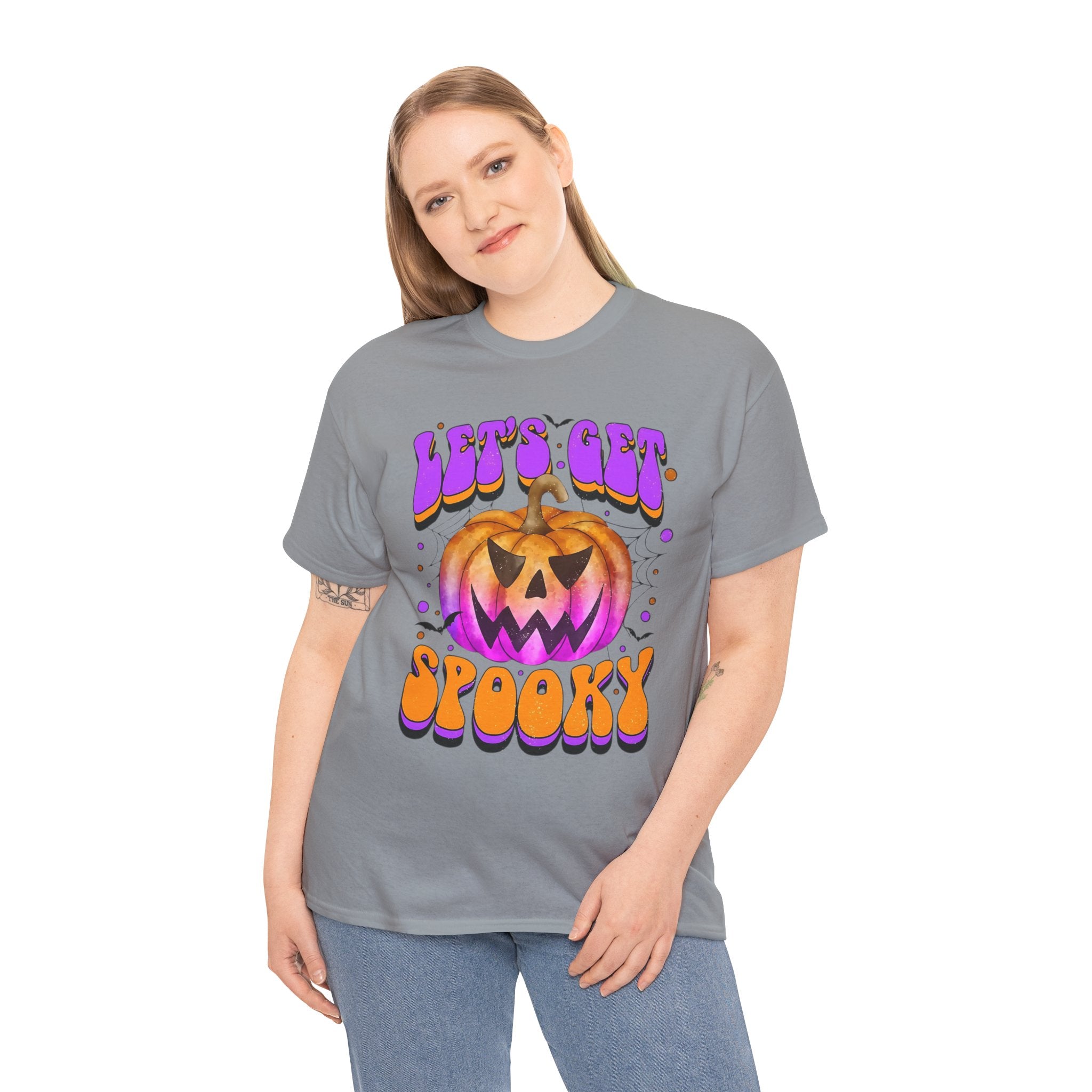 Halloween Spooky Pumpkin Tee, Unisex Cotton Shirt, Halloween Costume, Fall Festivities, Trick or Treat