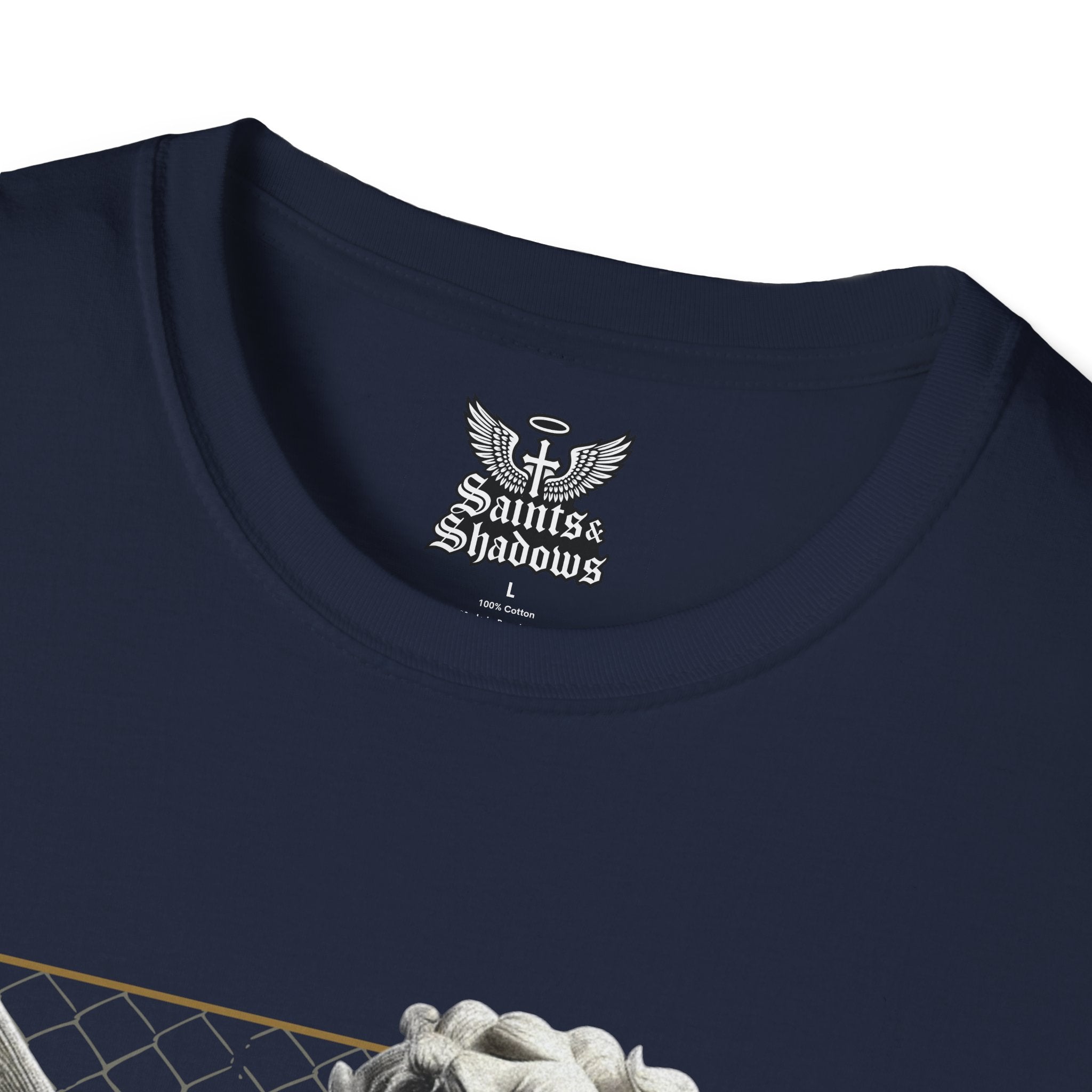 Saints and Shadows - Matchmaker, Angelic Artwork Unisex Softstyle T-Shirt, Casual Wear