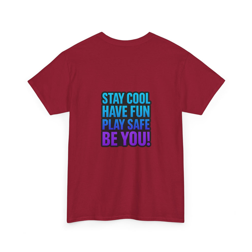 DJ KAT PAWS Surfing Fun T-Shirt | Stay Cool, Have Fun, Play Safe, Be You! | Fun Summer Tee, Gift for Cat Lovers, Beach Vibes