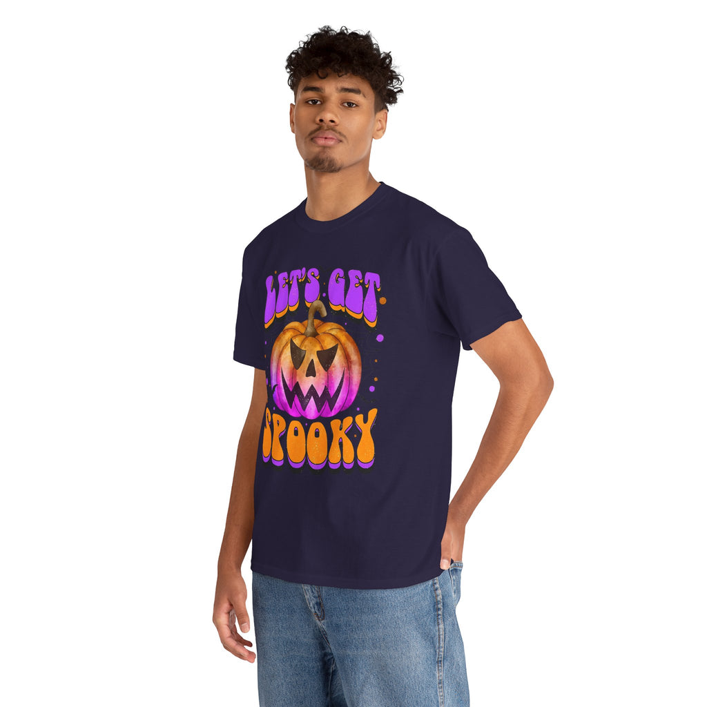Halloween Spooky Pumpkin Tee, Unisex Cotton Shirt, Halloween Costume, Fall Festivities, Trick or Treat
