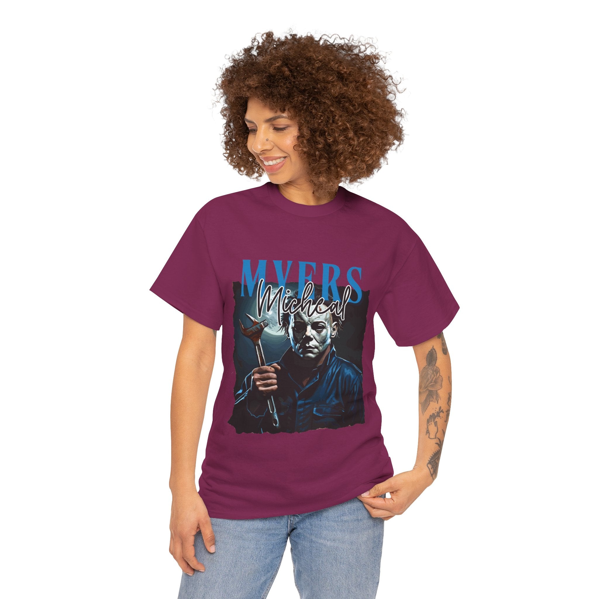 Michael Myers - Horror Graphic Tee, Unisex Cotton Shirt, Halloween Costume, Horror Movie Gift, Spooky T-Shirt, Horror Fan Apparel