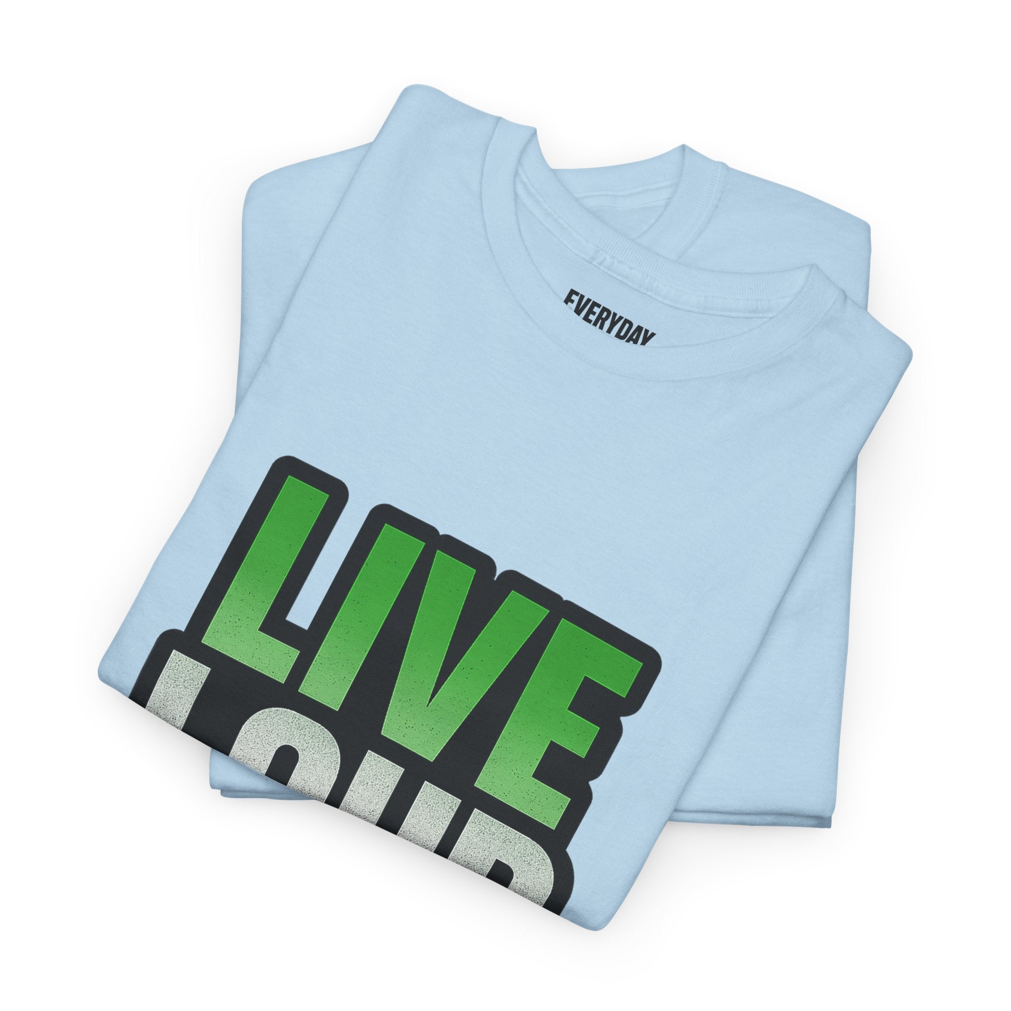 Live Loud Die Proud Italian Flag Tee