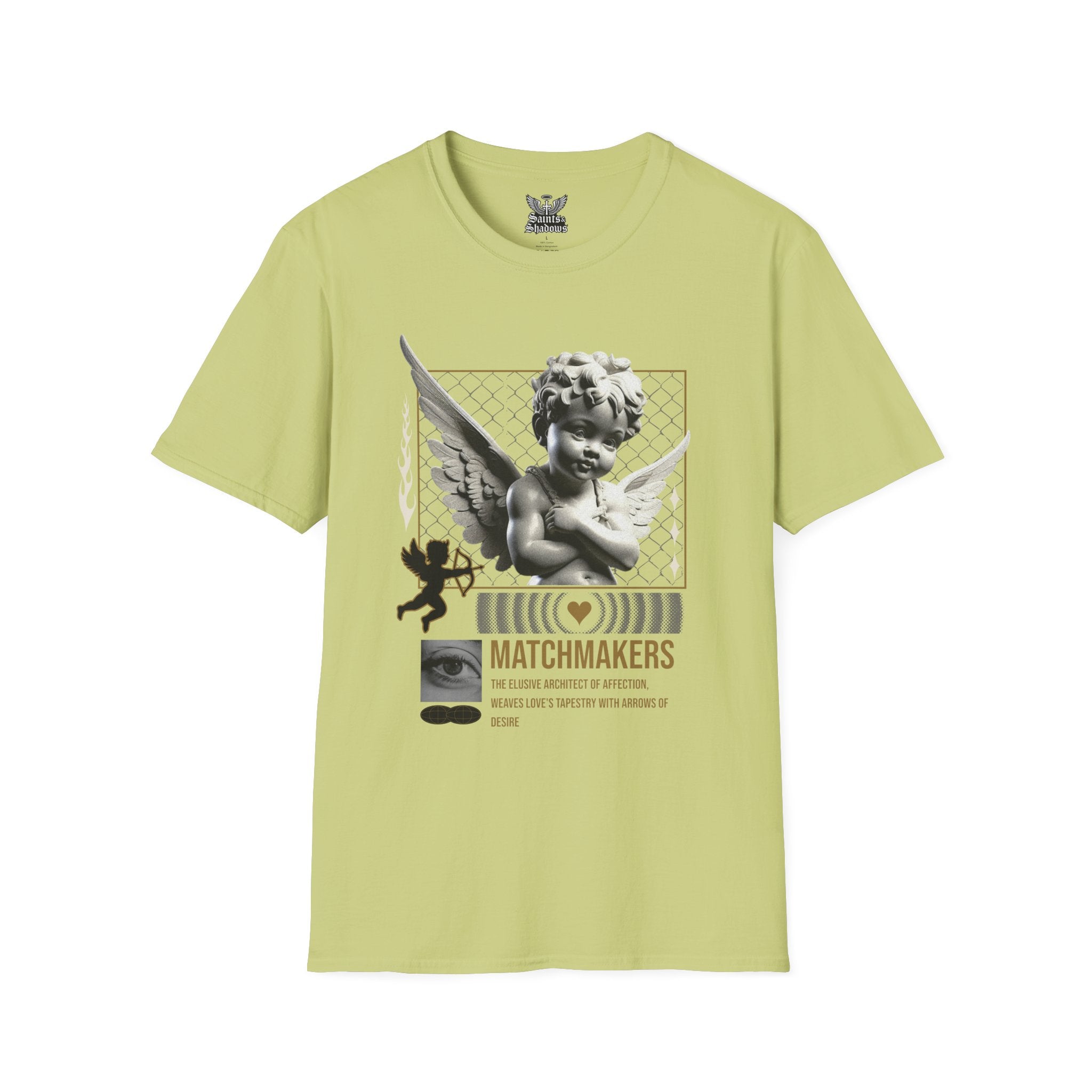 Saints and Shadows - Matchmaker, Angelic Artwork Unisex Softstyle T-Shirt, Casual Wear