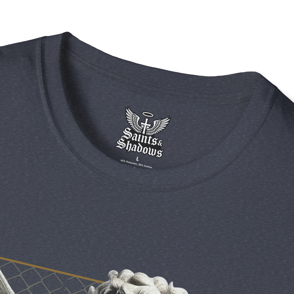 Saints and Shadows - Matchmaker, Angelic Artwork Unisex Softstyle T-Shirt, Casual Wear