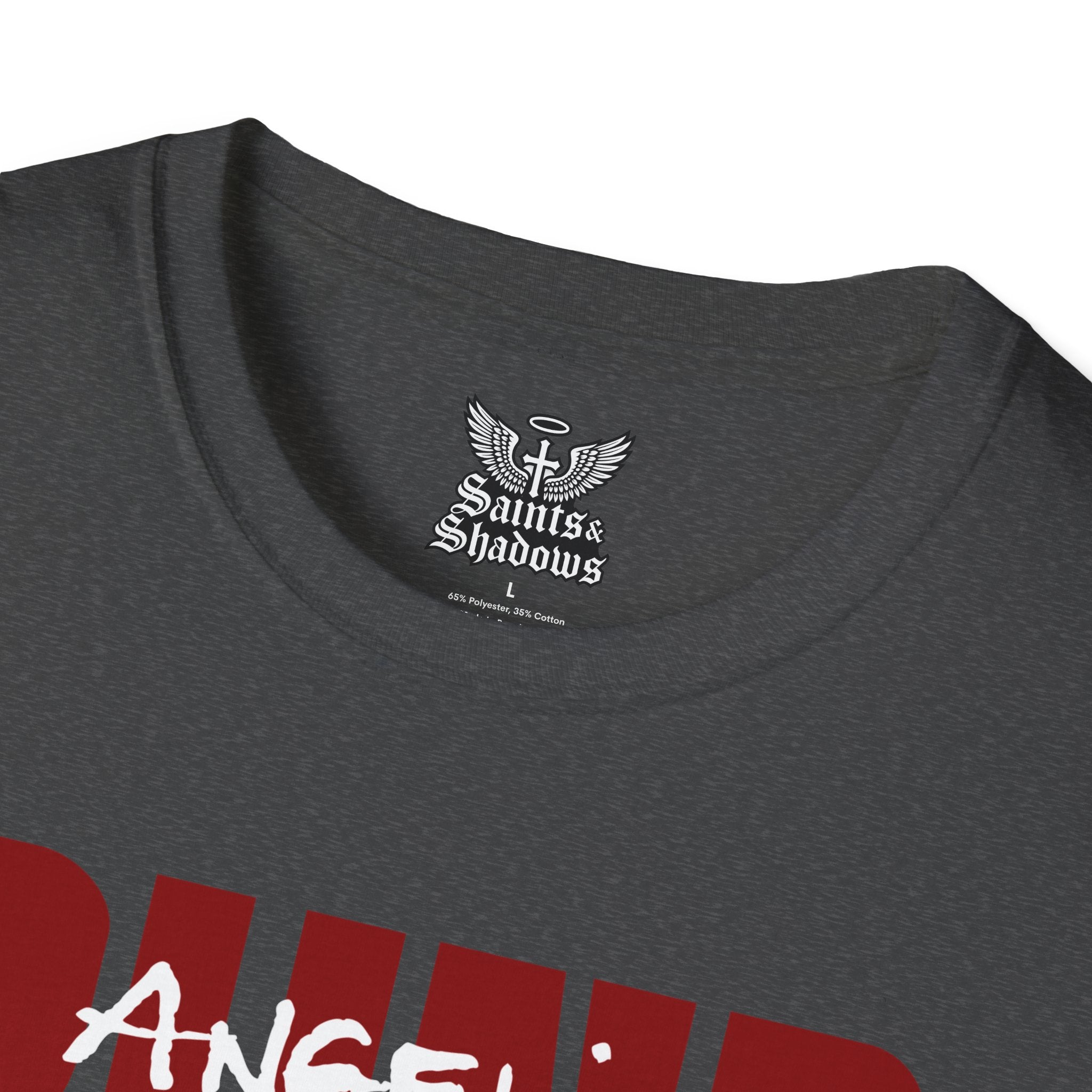 Saints and Shadows - Blind, Angelic Artwork Unisex Softstyle T-Shirt, Casual Wear