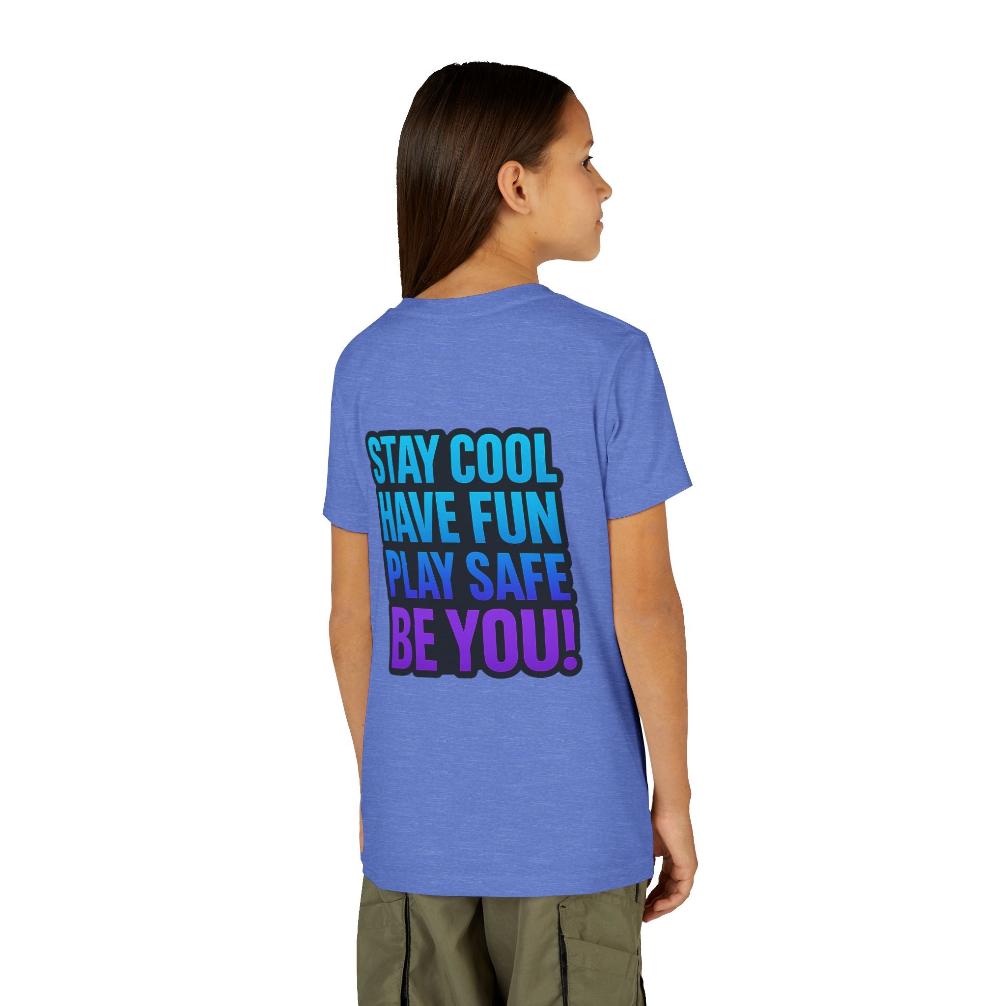 DJ KAT PAWS Paw-sitively Shredding, Skateboarding Youth Tee | Fun Summer Shirt, Motivational Kids T-Shirt, Birthday Gift for Boys & Girls