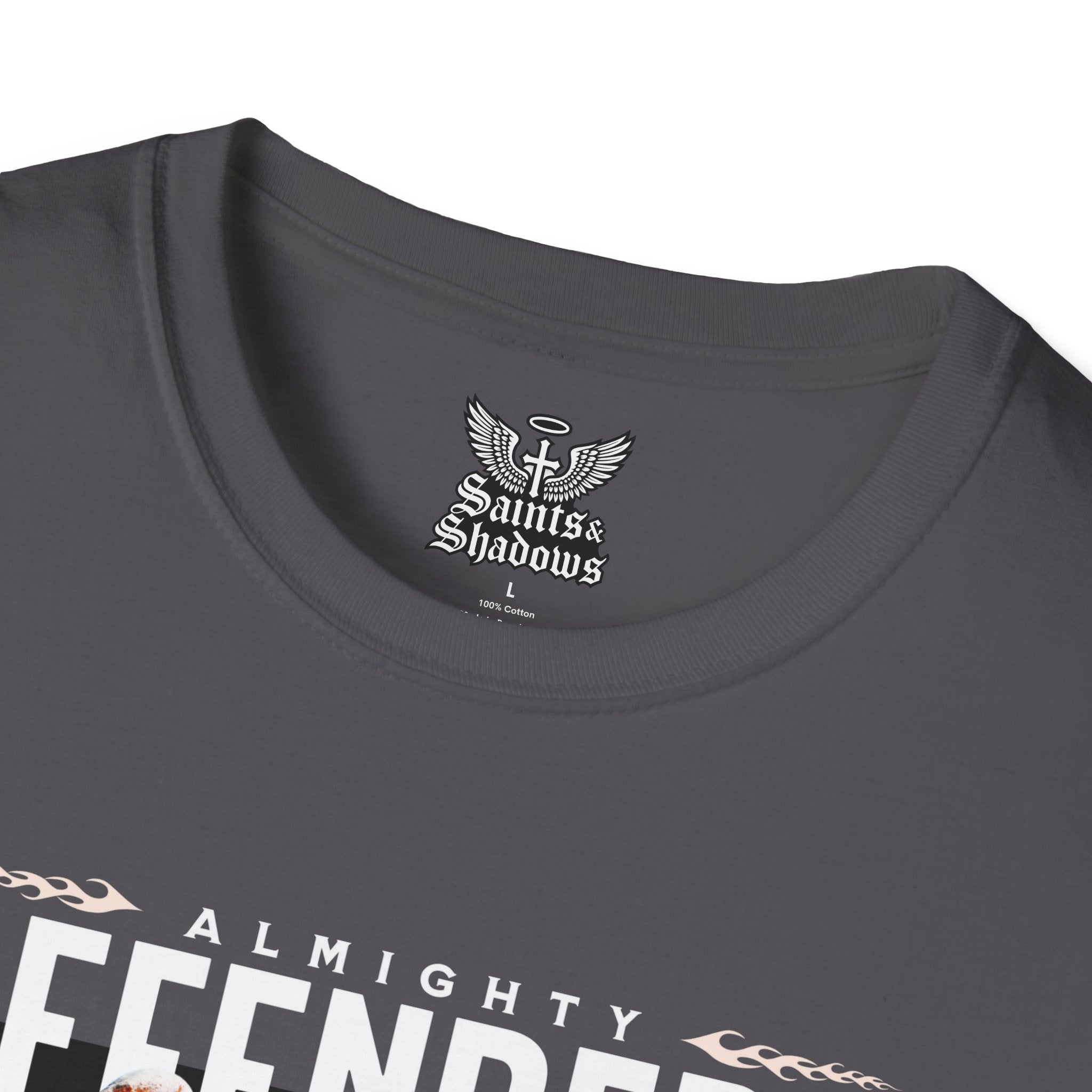 Saints and Shadows - Almighty Defenders, Angelic Artwork Unisex Softstyle T-Shirt, Casual Wear