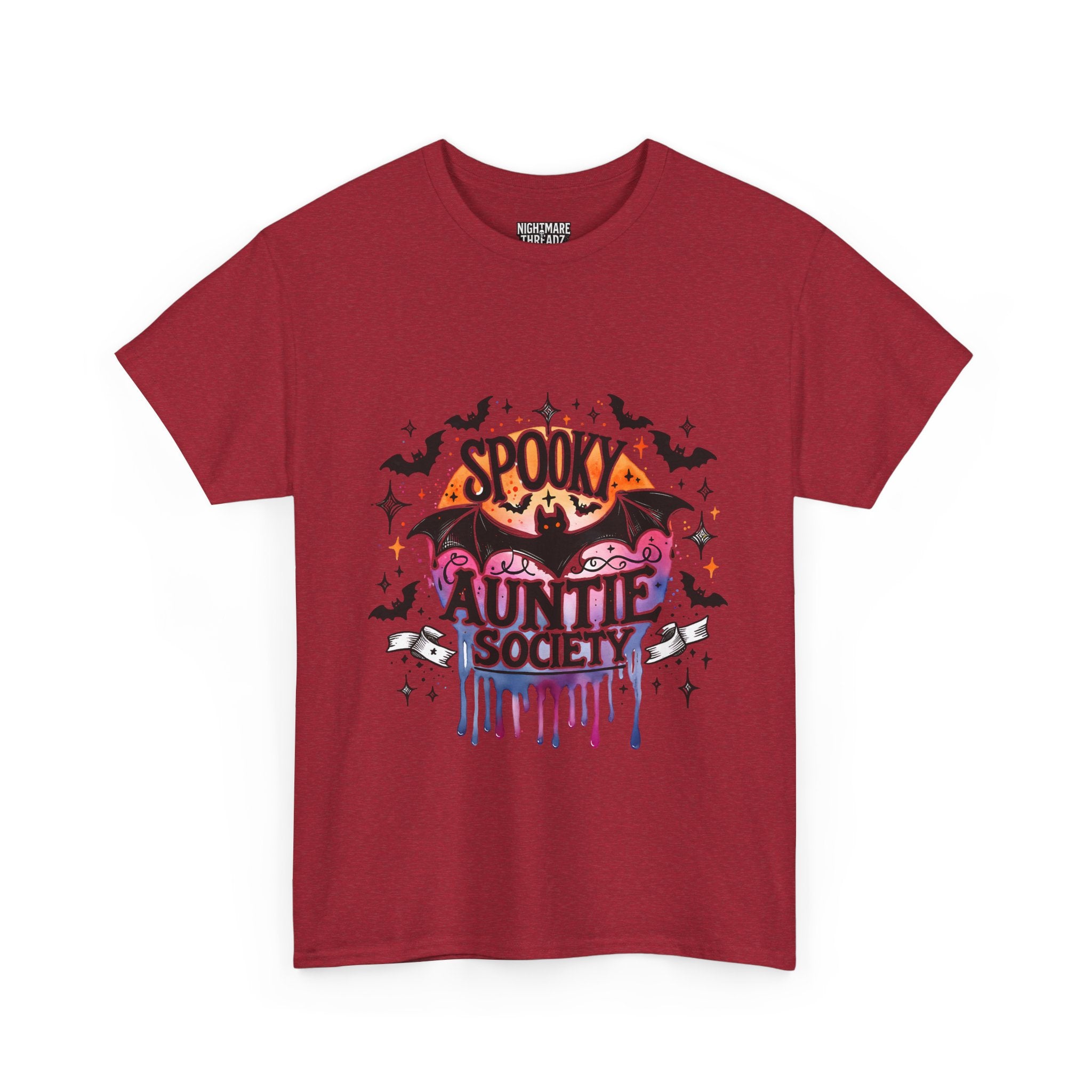 Spooky Auntie Society Tee, Ghost Lovers T-Shirt, Halloween Costume Shirt, Unisex Graphic Tee, Fun Family Gathering Apparel