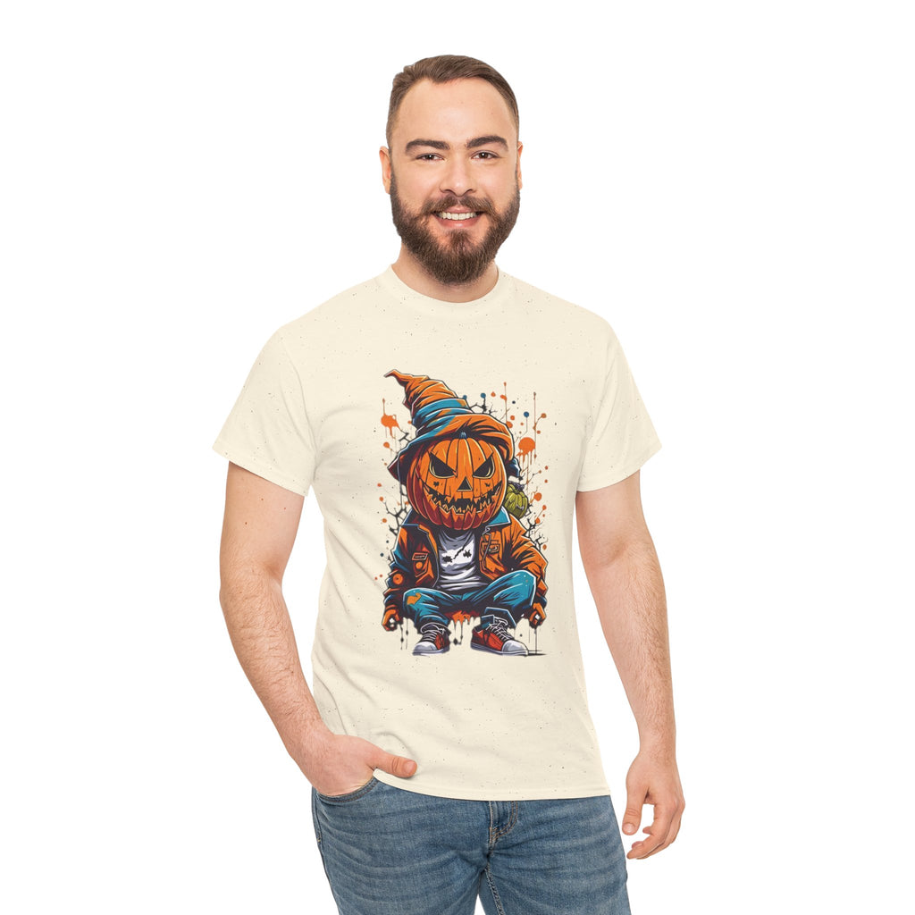 Scary Pumpkin, Horror Graphic Tee, Unisex Cotton Shirt, Halloween Costume, Horror Movie Gift, Spooky T-Shirt, Horror Fan Apparel