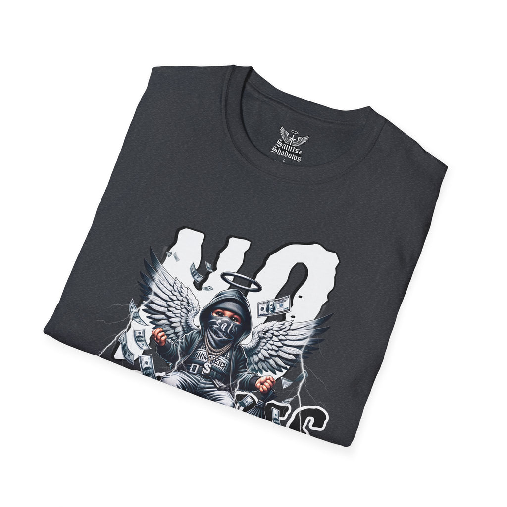 Saints and Shadows - No Exodus, Angelic Artwork Unisex Softstyle T-Shirt, Casual Wear