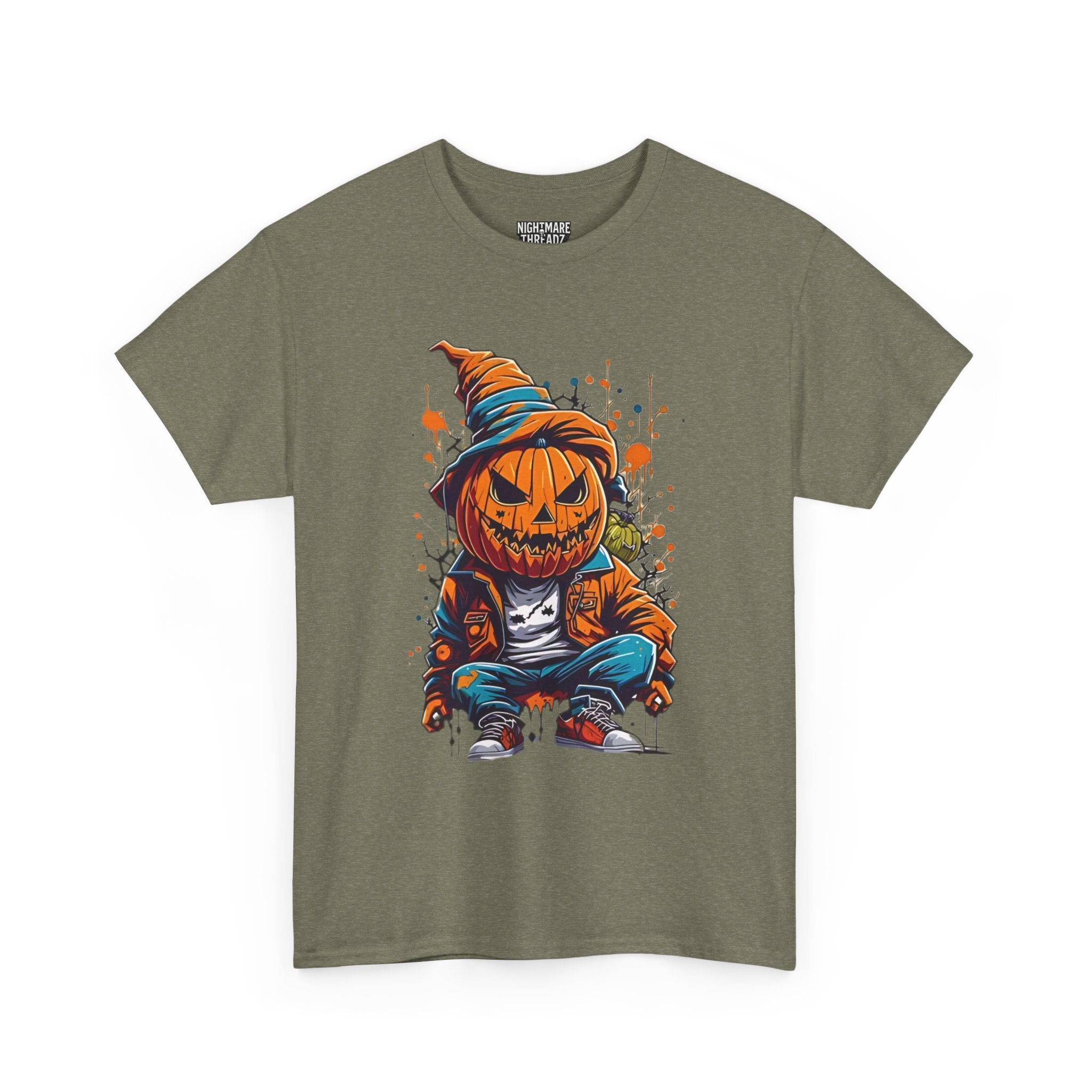 Scary Pumpkin, Horror Graphic Tee, Unisex Cotton Shirt, Halloween Costume, Horror Movie Gift, Spooky T-Shirt, Horror Fan Apparel