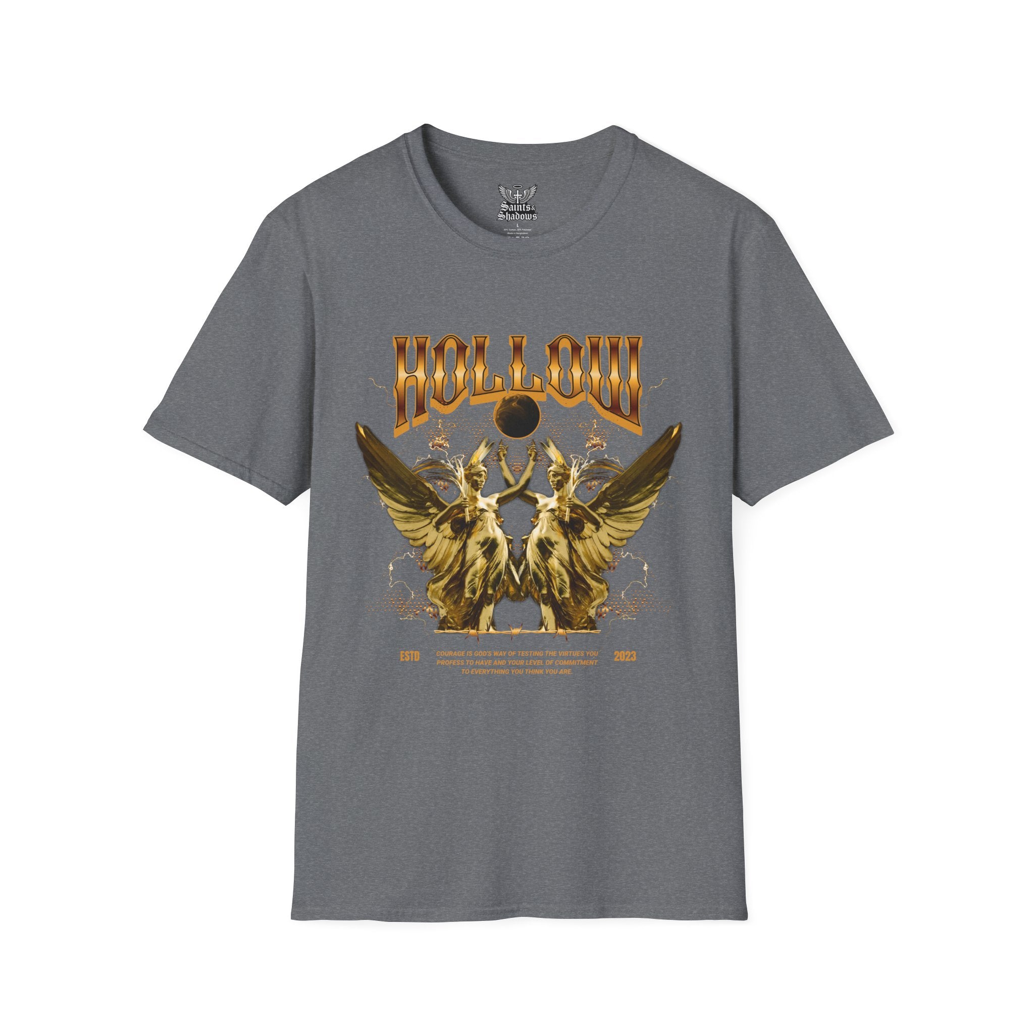 Saints and Shadows - Hollow, Angelic Artwork Unisex Softstyle T-Shirt, Casual Wear