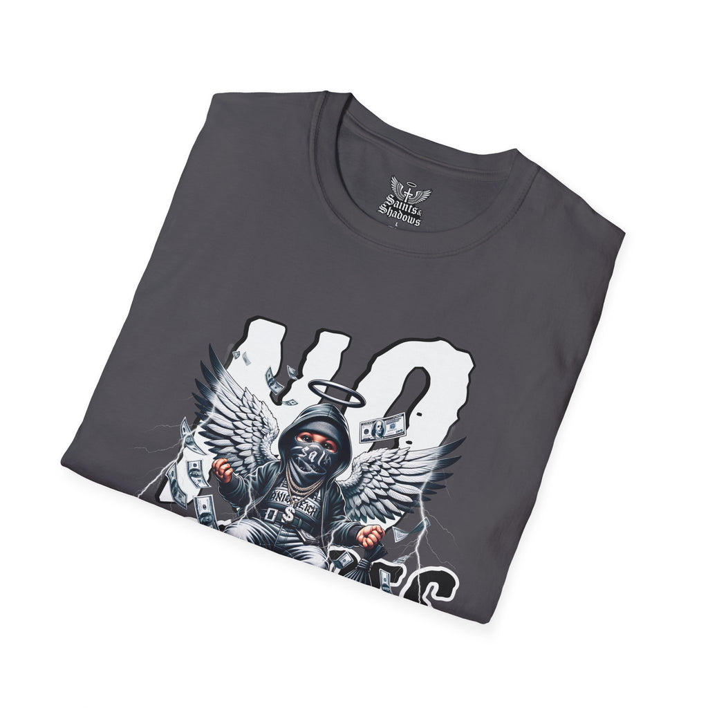 Saints and Shadows - No Exodus, Angelic Artwork Unisex Softstyle T-Shirt, Casual Wear