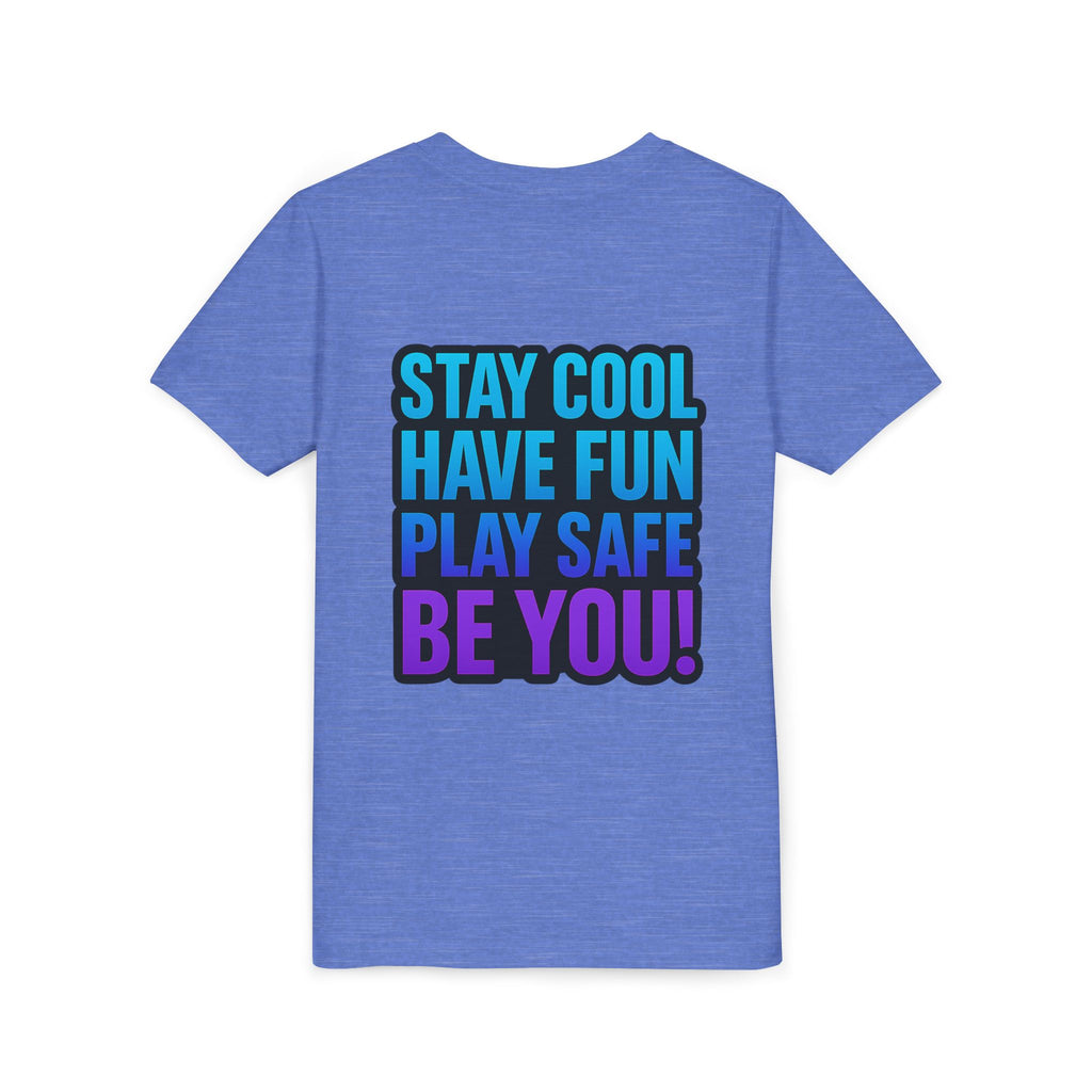 DJ KAT PAWS Paw-sitively Shredding, Skateboarding Youth Tee | Fun Summer Shirt, Motivational Kids T-Shirt, Birthday Gift for Boys & Girls