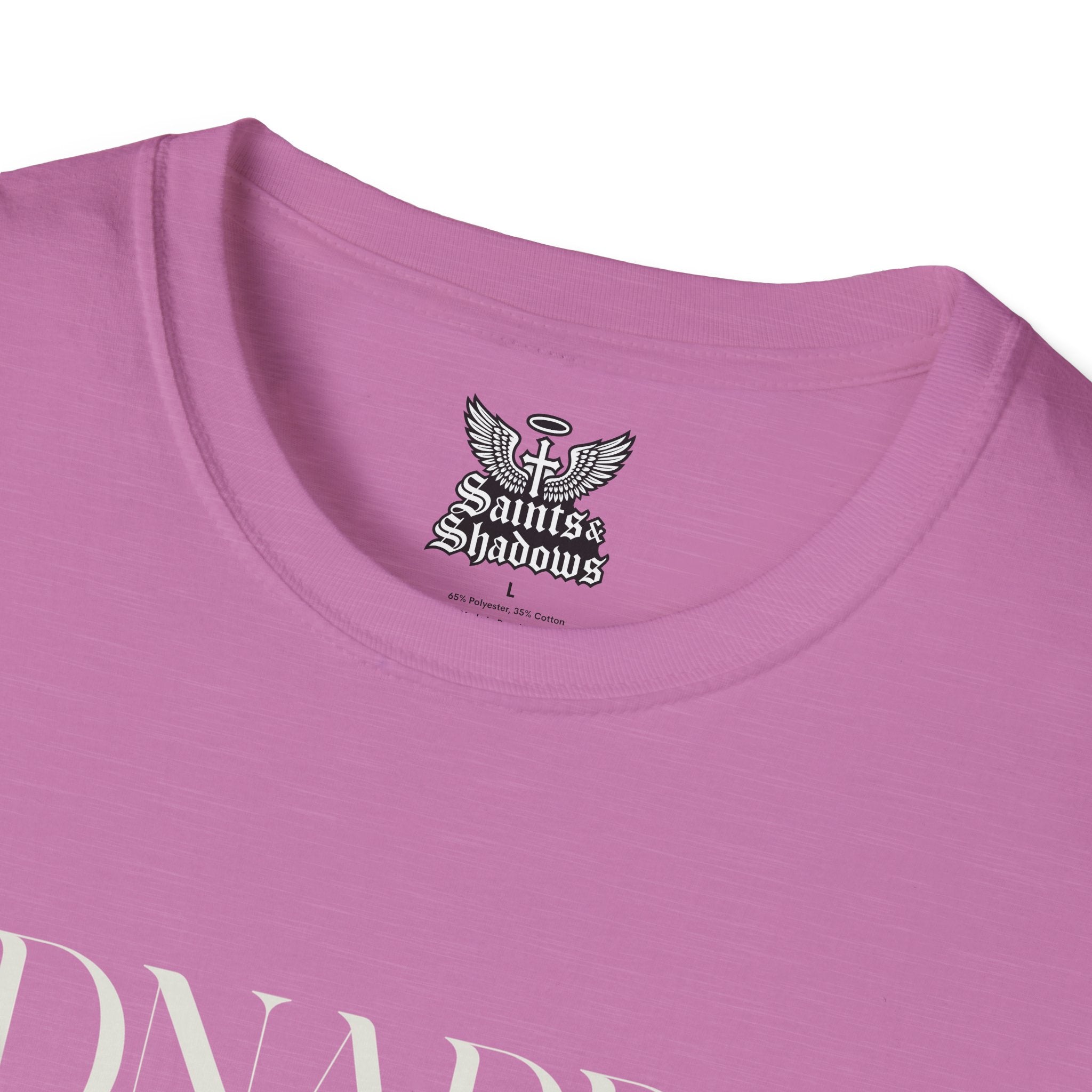 Saints and Shadows - Kidnapped, Angelic Artwork Unisex Softstyle T-Shirt, Casual Wear