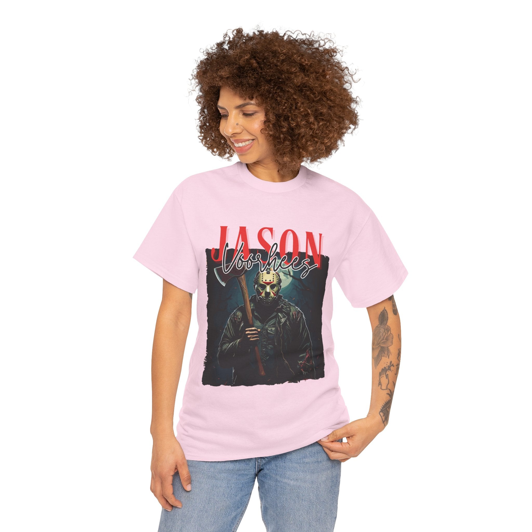 Jason Vorhees Horror Graphic Tee, Unisex Cotton Shirt, Halloween Costume, Horror Movie Gift, Spooky T-Shirt, Horror Fan Apparel