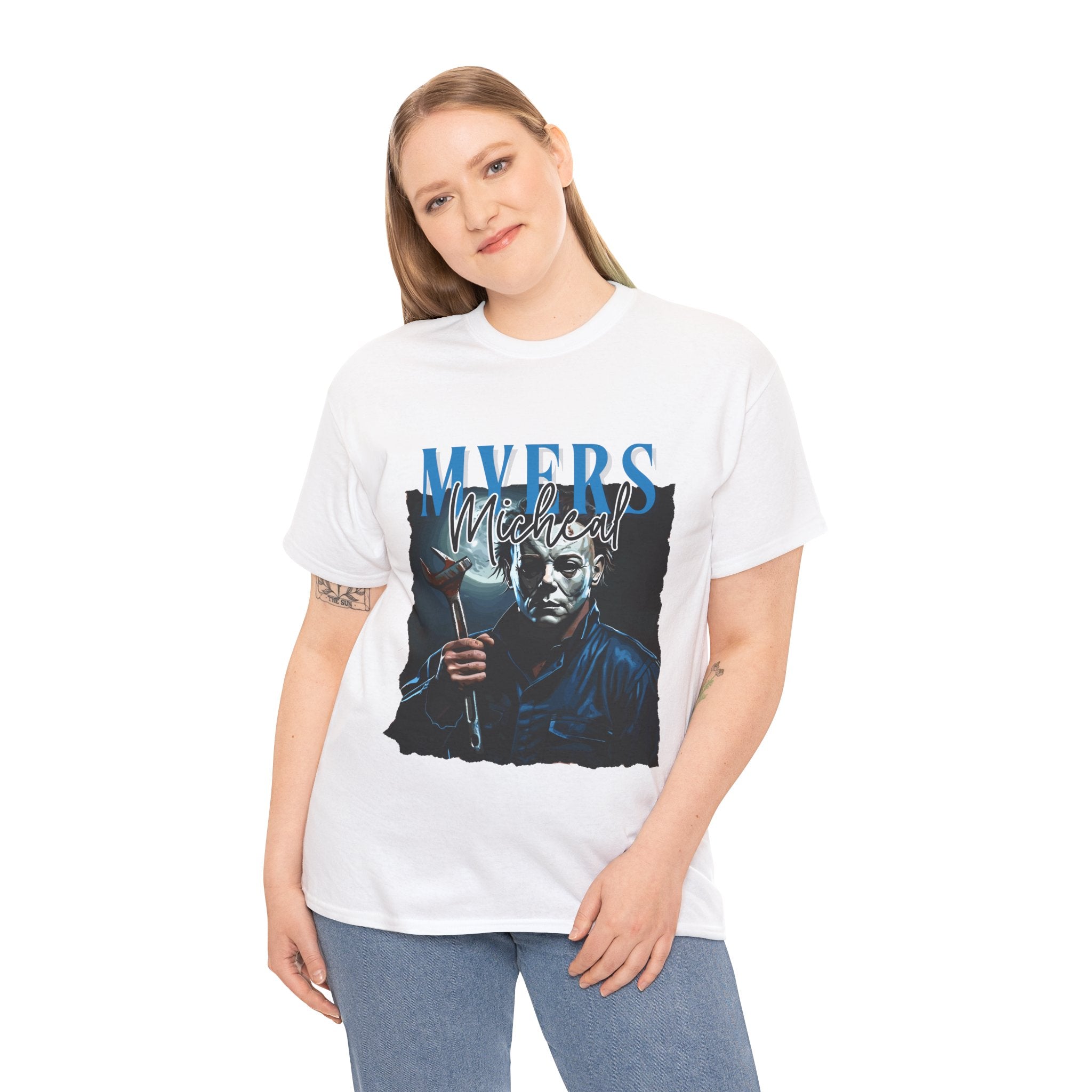Michael Myers - Horror Graphic Tee, Unisex Cotton Shirt, Halloween Costume, Horror Movie Gift, Spooky T-Shirt, Horror Fan Apparel