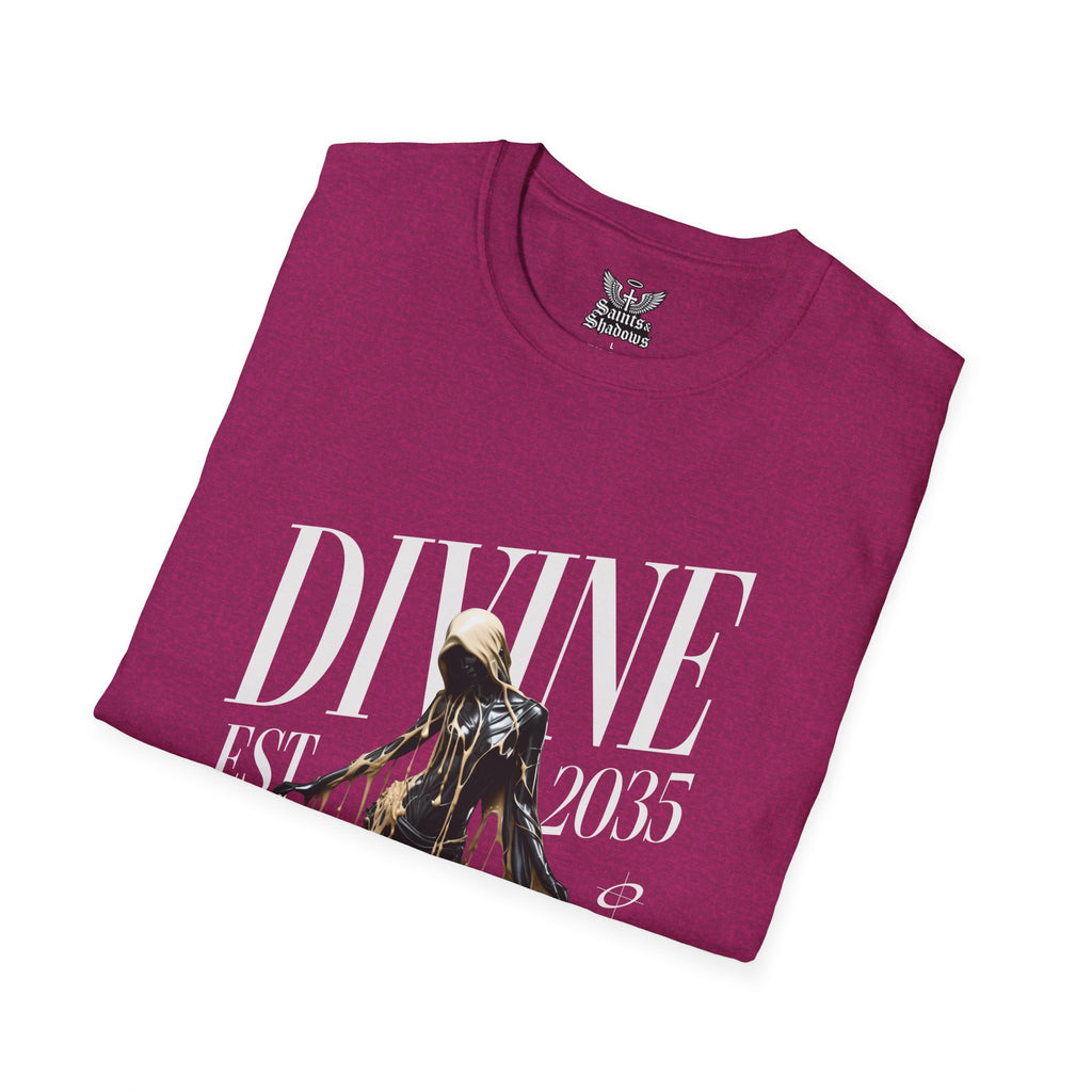 Saints and Shadows - Divine, Angelic Artwork Unisex Softstyle T-Shirt, Casual Wear