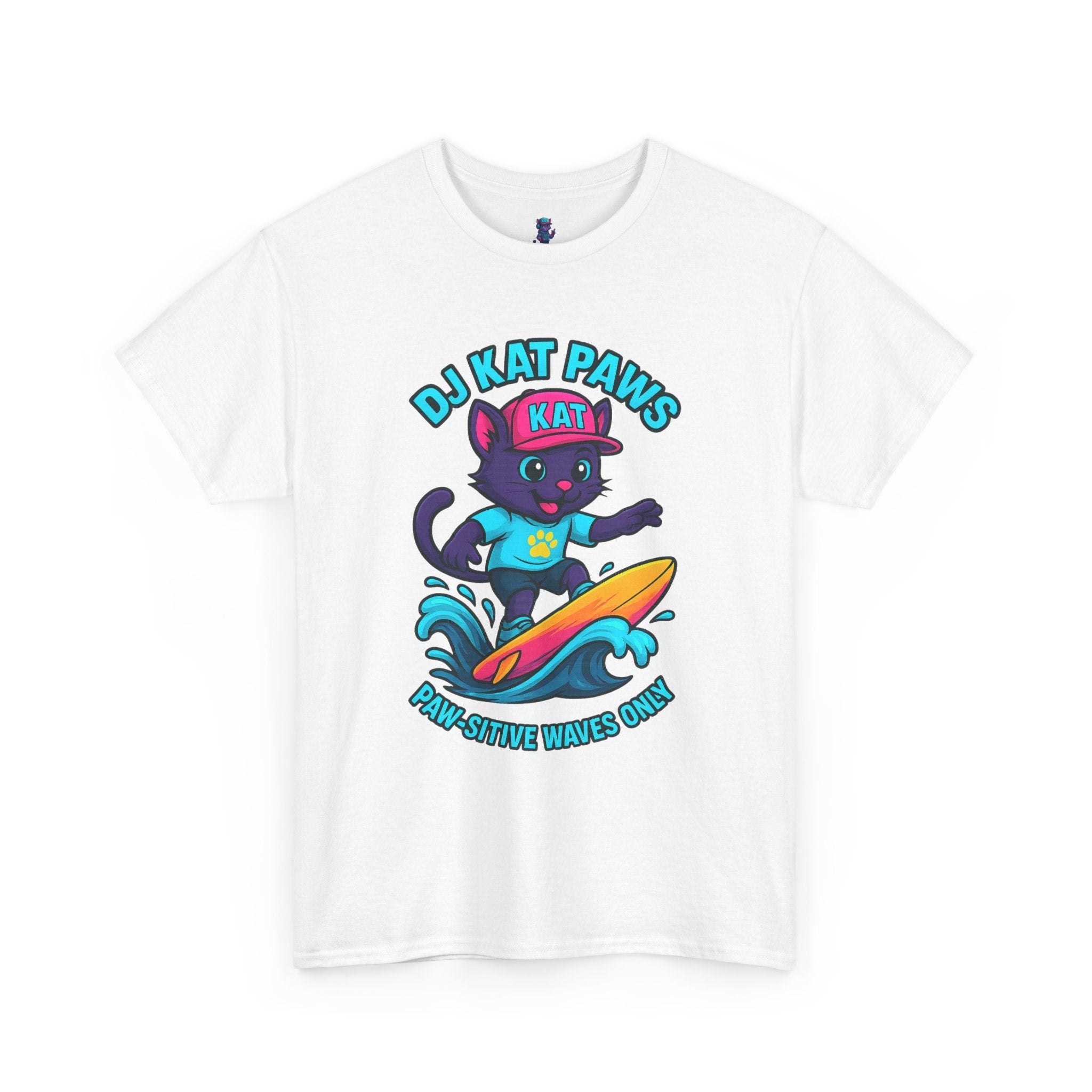 DJ KAT PAWS Paw-sitive Waves Only Tee