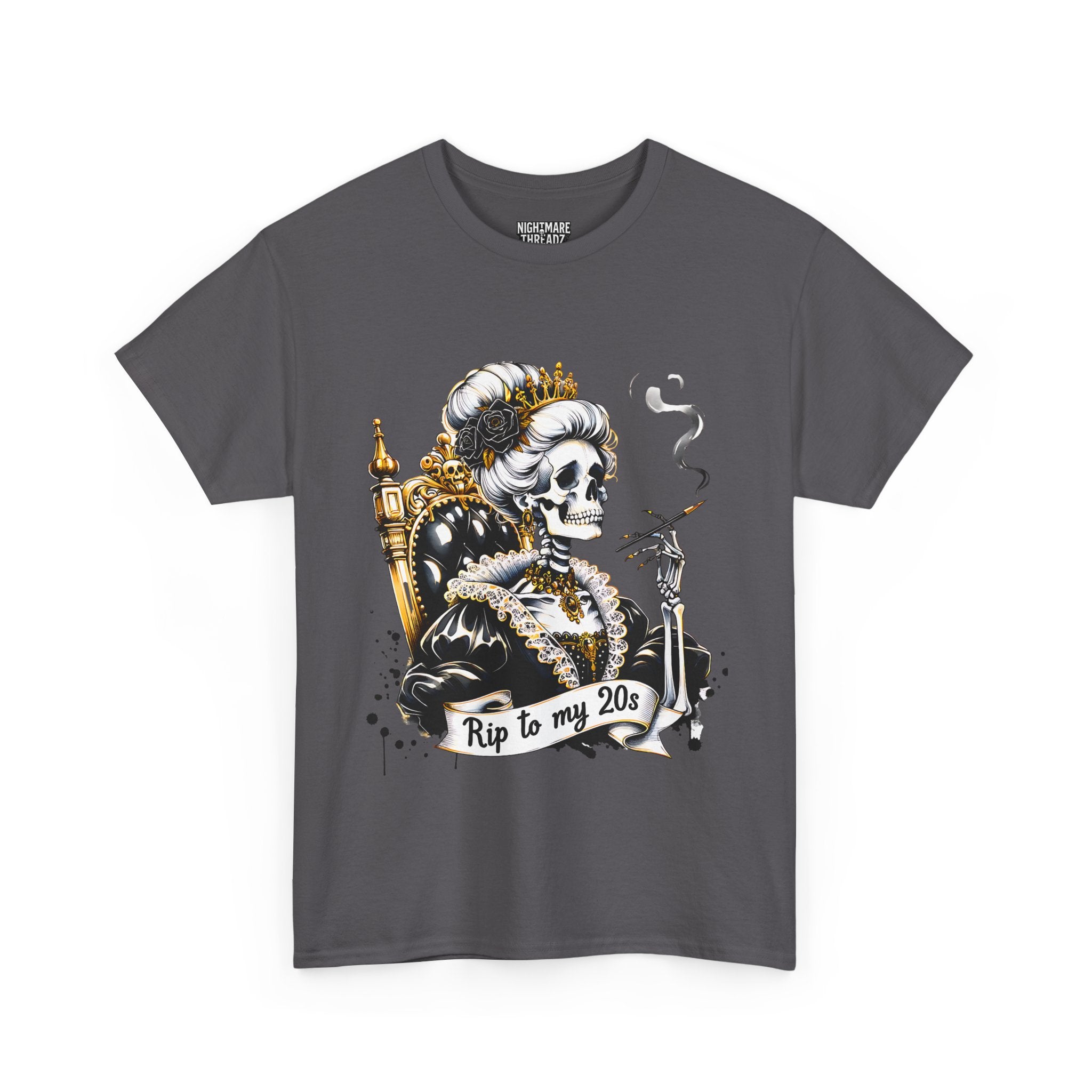 Rip to my 20s Tee, Heavy, Unisex Graphic Shirt, Birthday Gift, Casual Wear, Vintage Style, Floral Design T-shirt