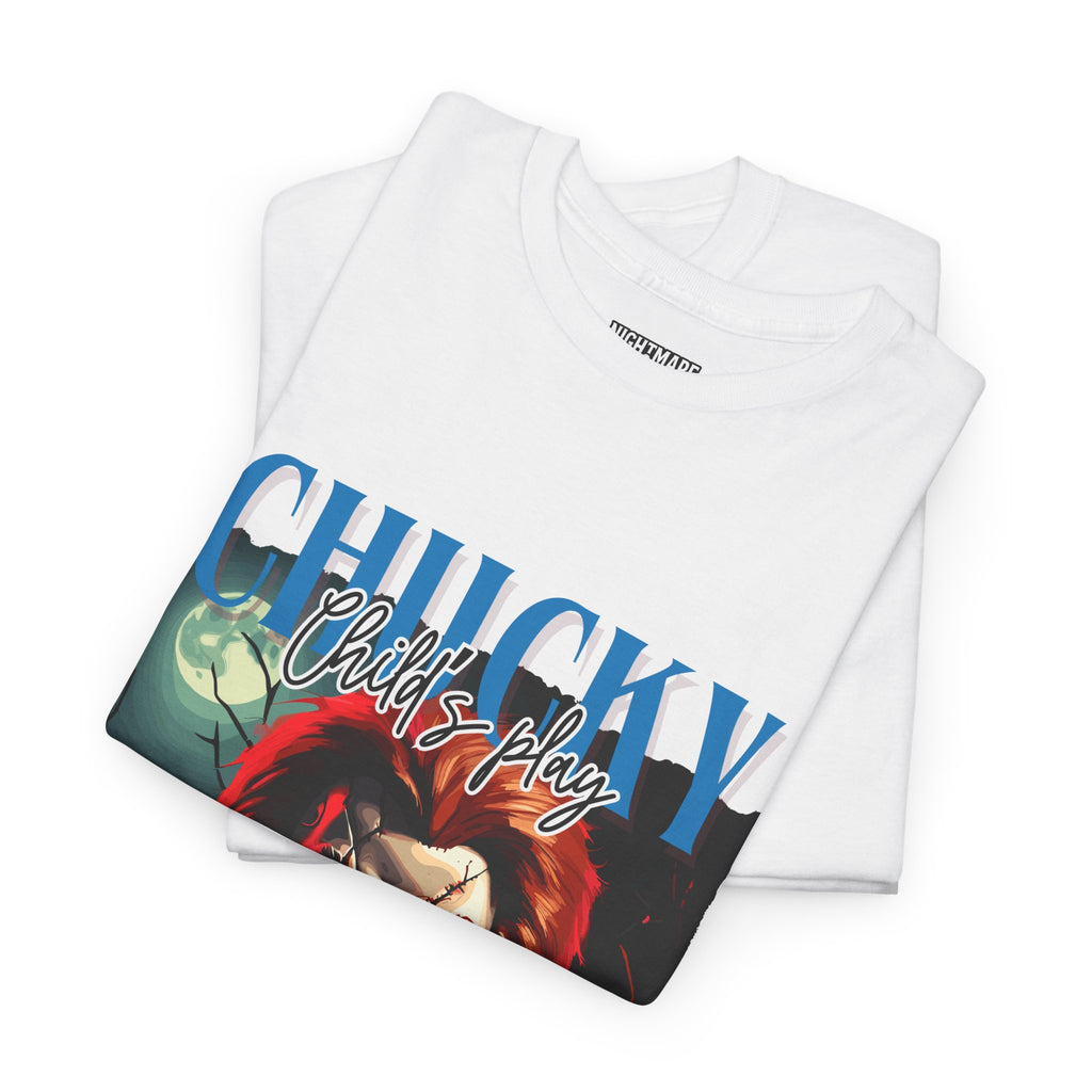 Chucky Horror Graphic Tee, Unisex Cotton Shirt, Halloween Costume, Horror Movie Gift, Spooky T-Shirt, Horror Fan Apparel