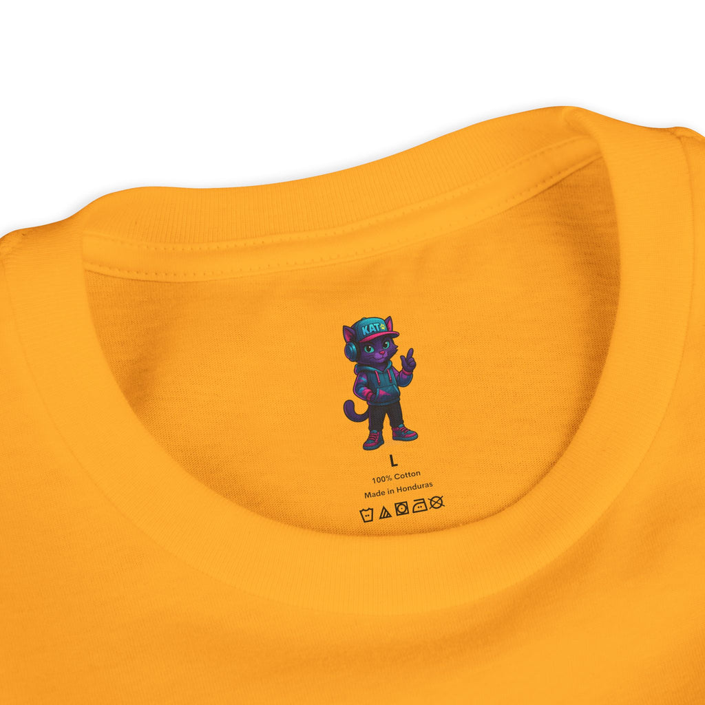 DJ KAT PAWS Paw-sitively Shredding, Skateboarding Youth Tee | Fun Summer Shirt, Motivational Kids T-Shirt, Birthday Gift for Boys & Girls
