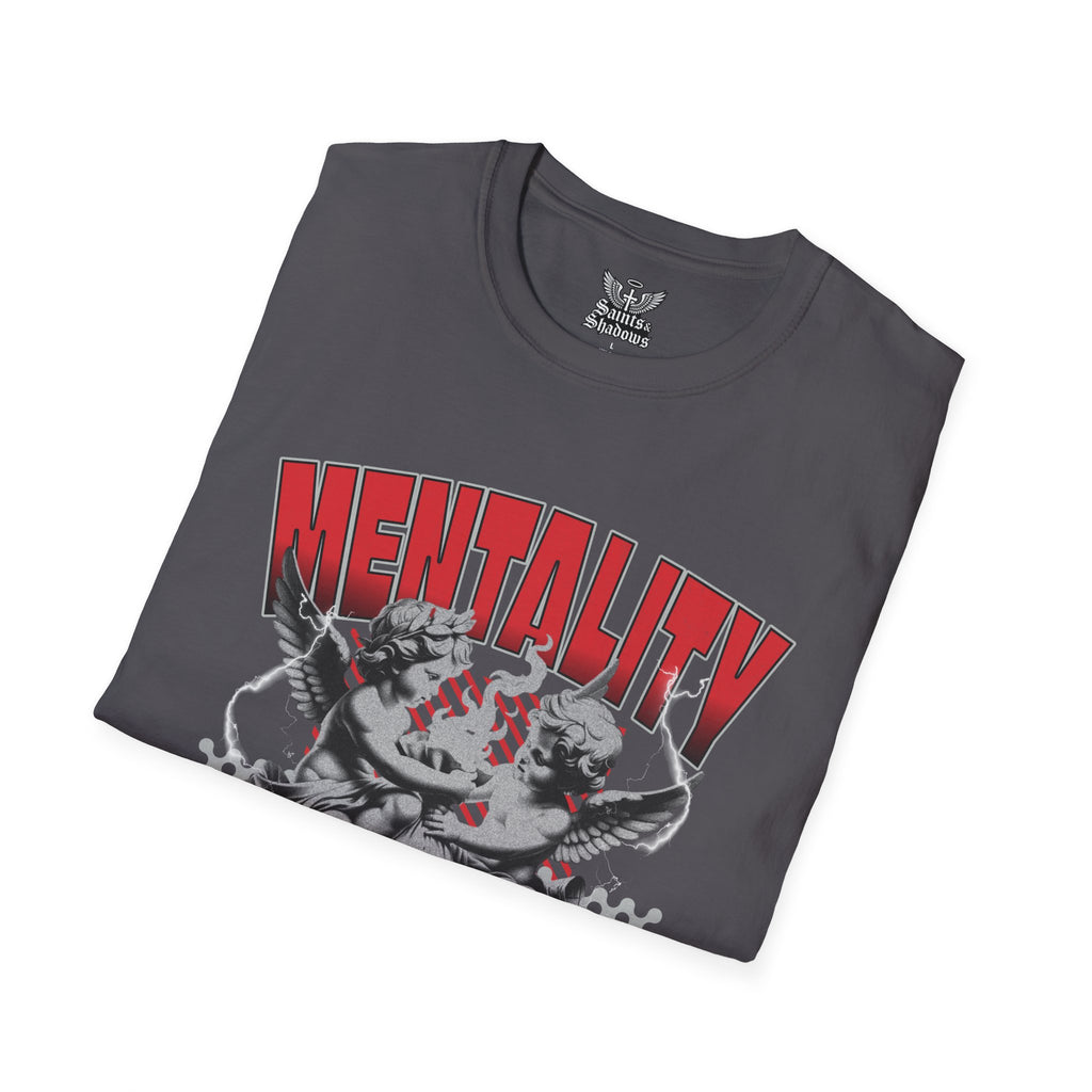 Saints and Shadows - Mentaility, Angelic Artwork Unisex Softstyle T-Shirt, Casual Wear