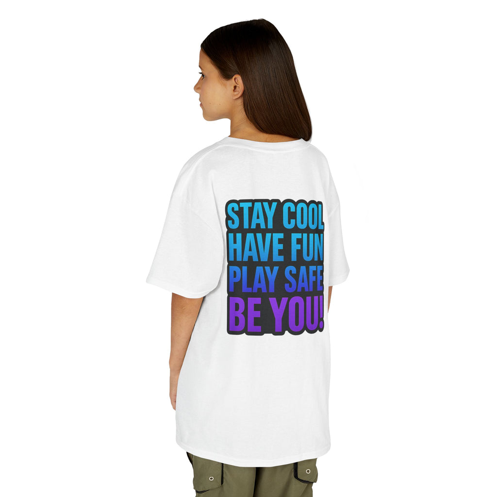 DJ KAT PAWS - Fun Skater Cat Design, Youth Summer T-Shirt, Cool Kids Apparel, Birthday Gift, Trendy Casual Wear